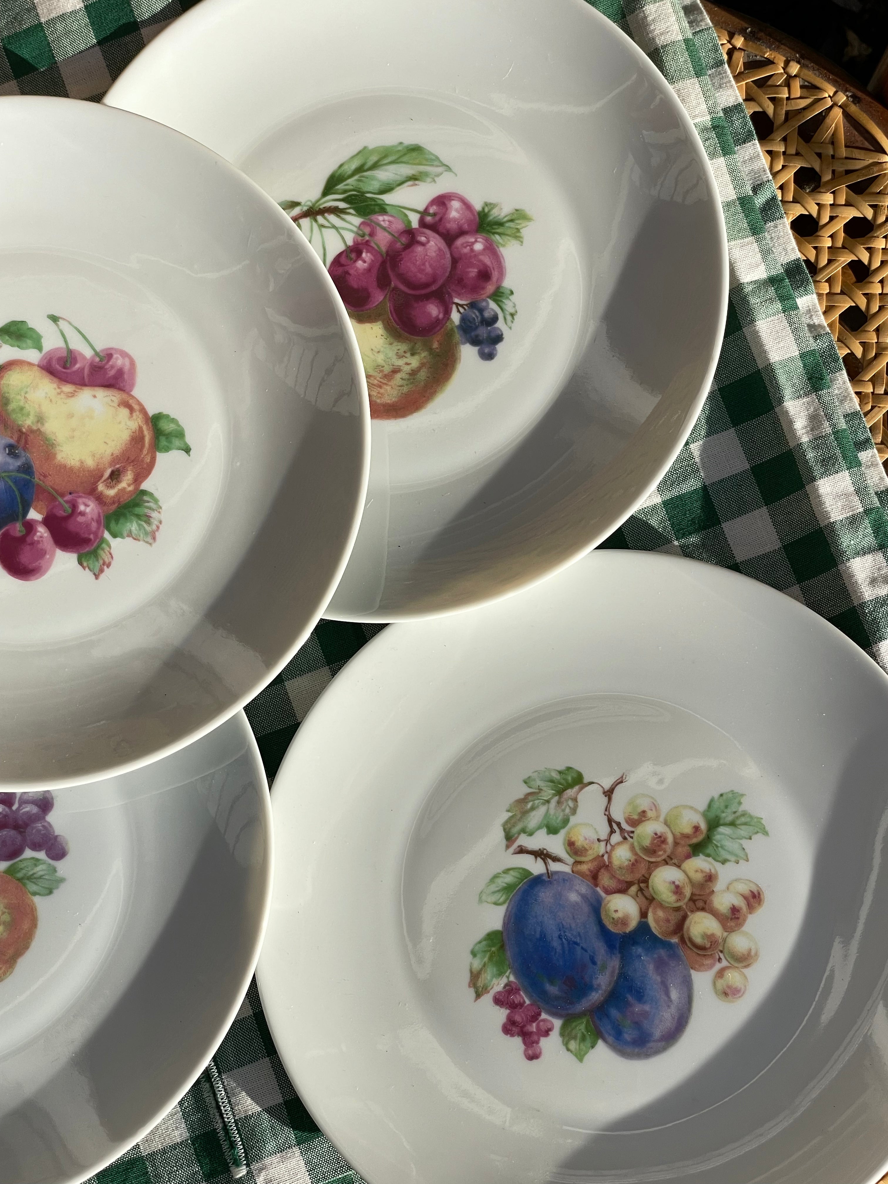 Fresh Picked Appetizer Plates, Set of 4