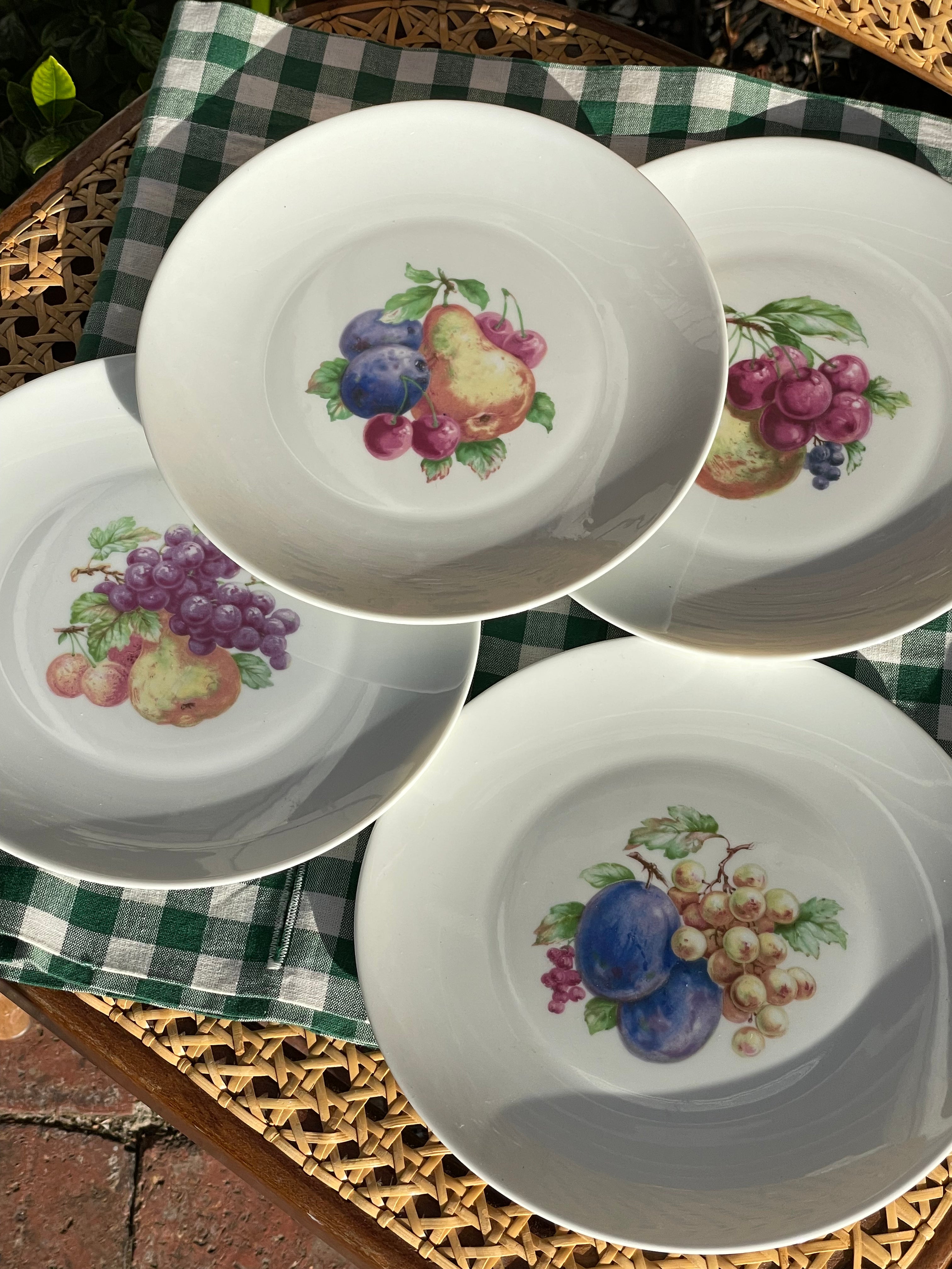 Fresh Picked Appetizer Plates, Set of 4