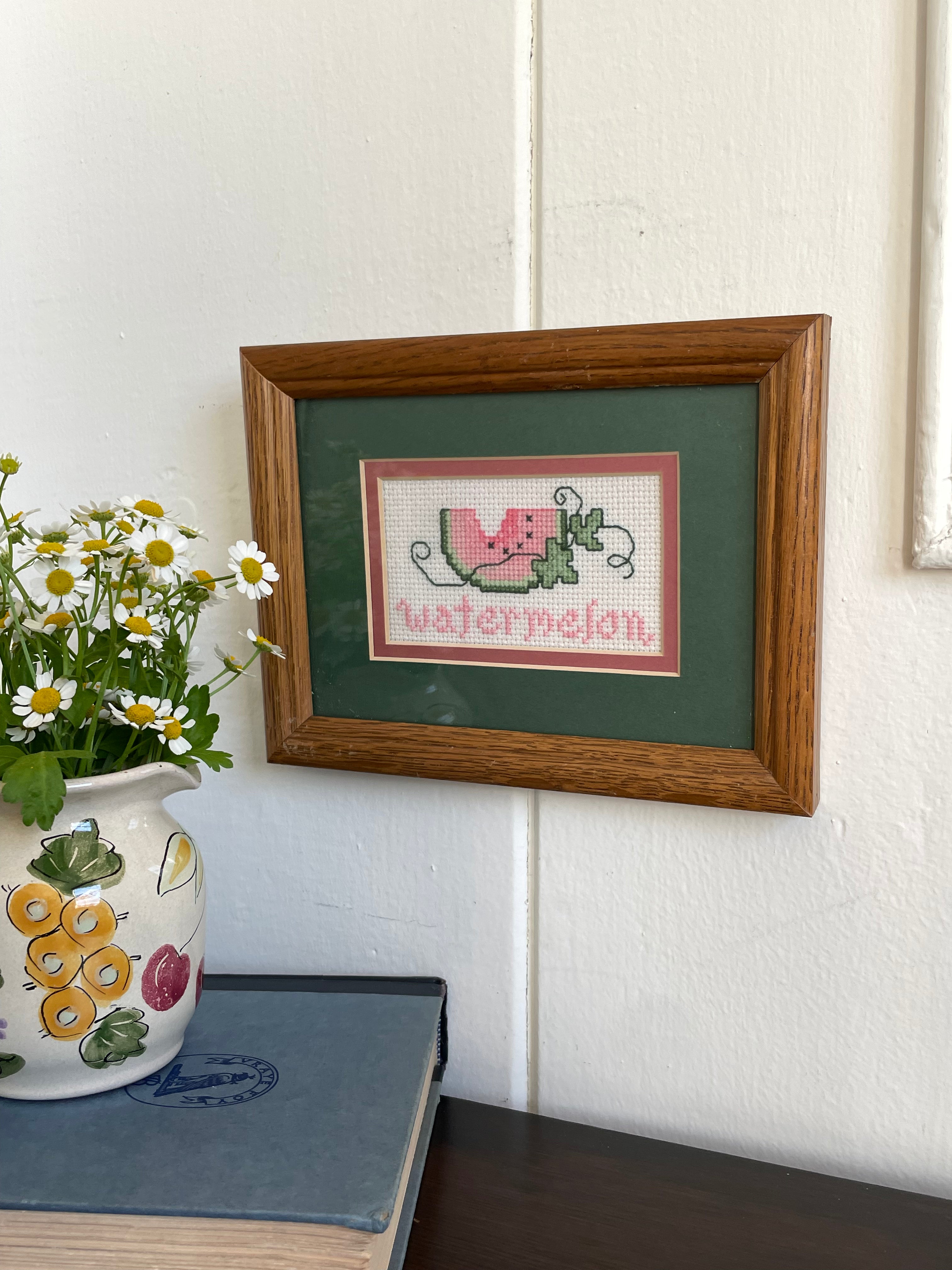 Watermelon Needle-Point Wall Art