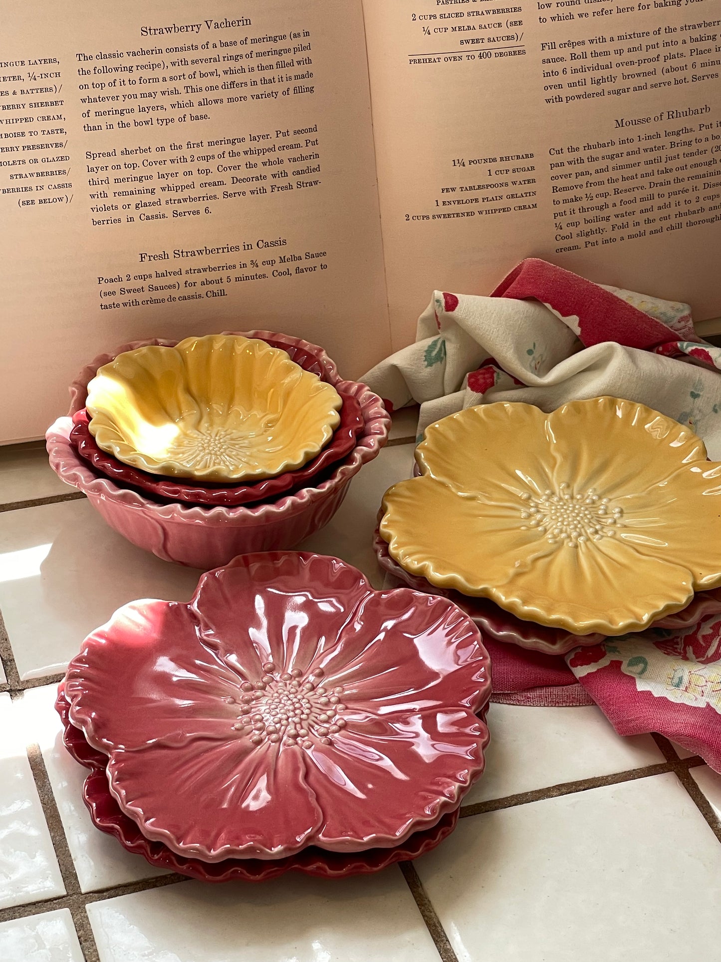 Country Rose 7-Piece Appetizer Sette