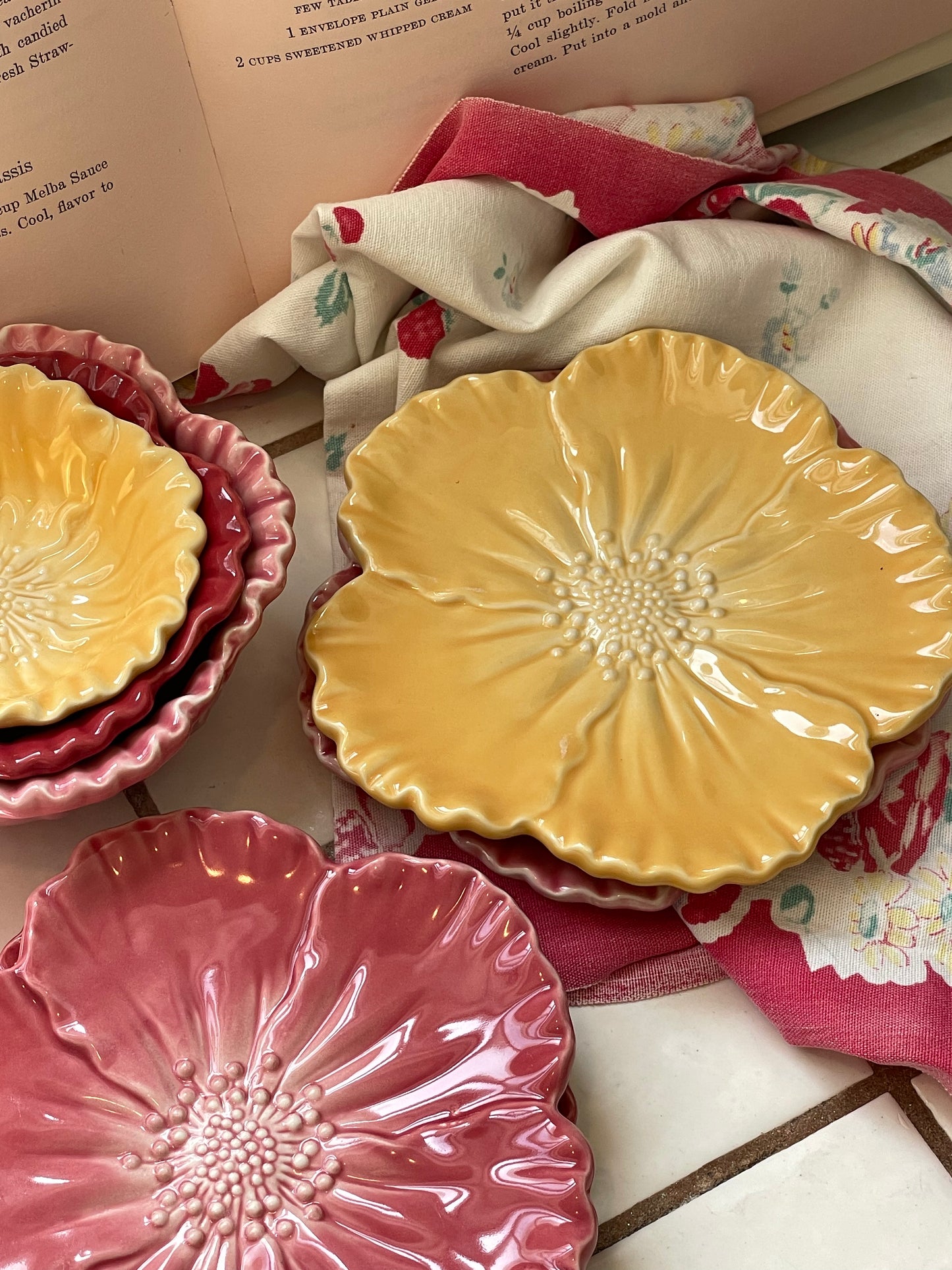 Country Rose 7-Piece Appetizer Sette