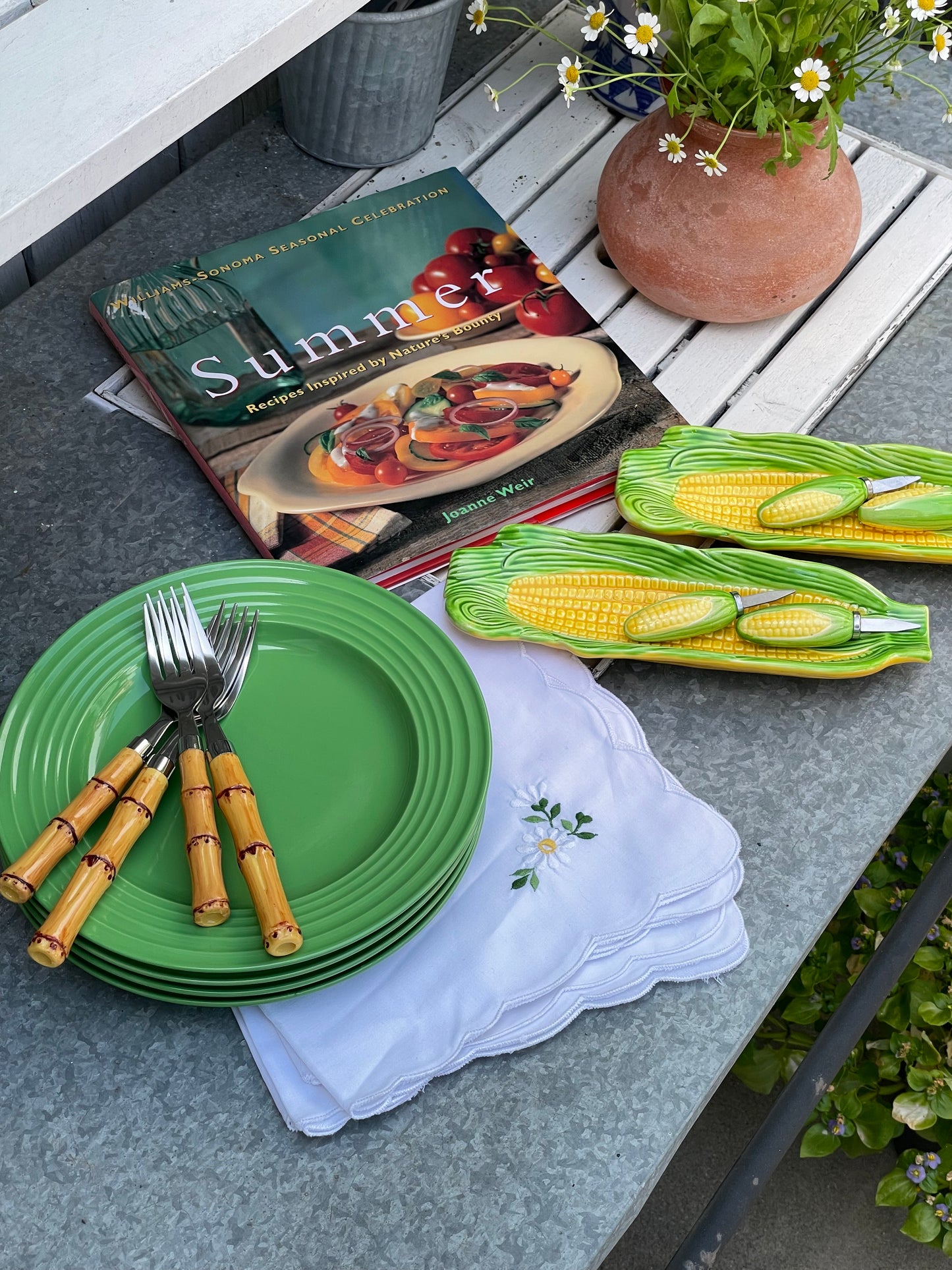 Corn on the Cob Dishes, Set of 4