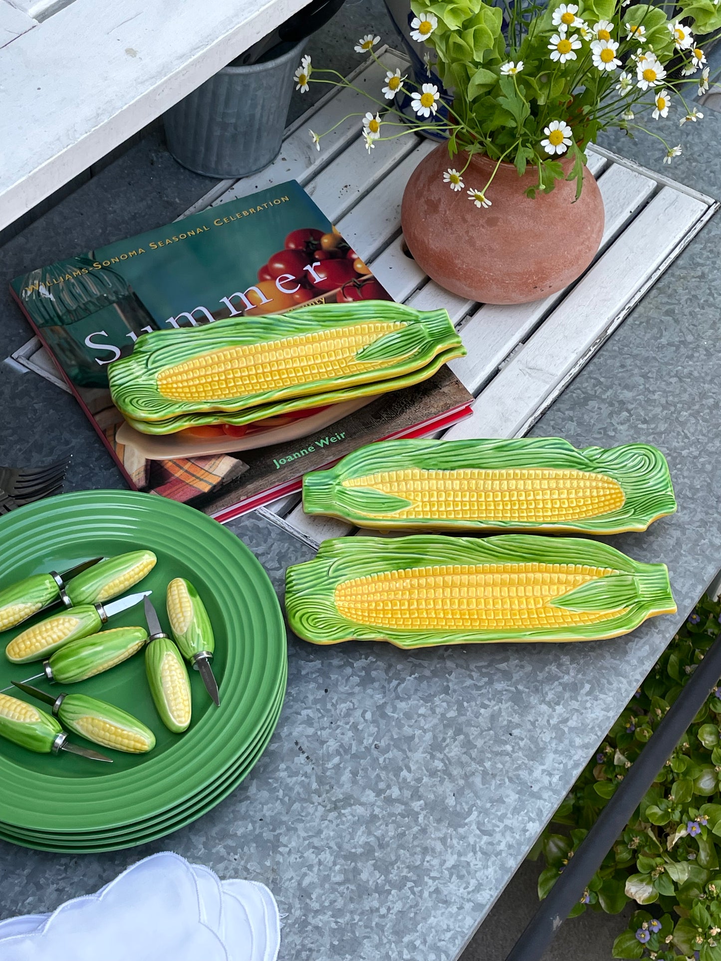 Corn on the Cob Dishes, Set of 4