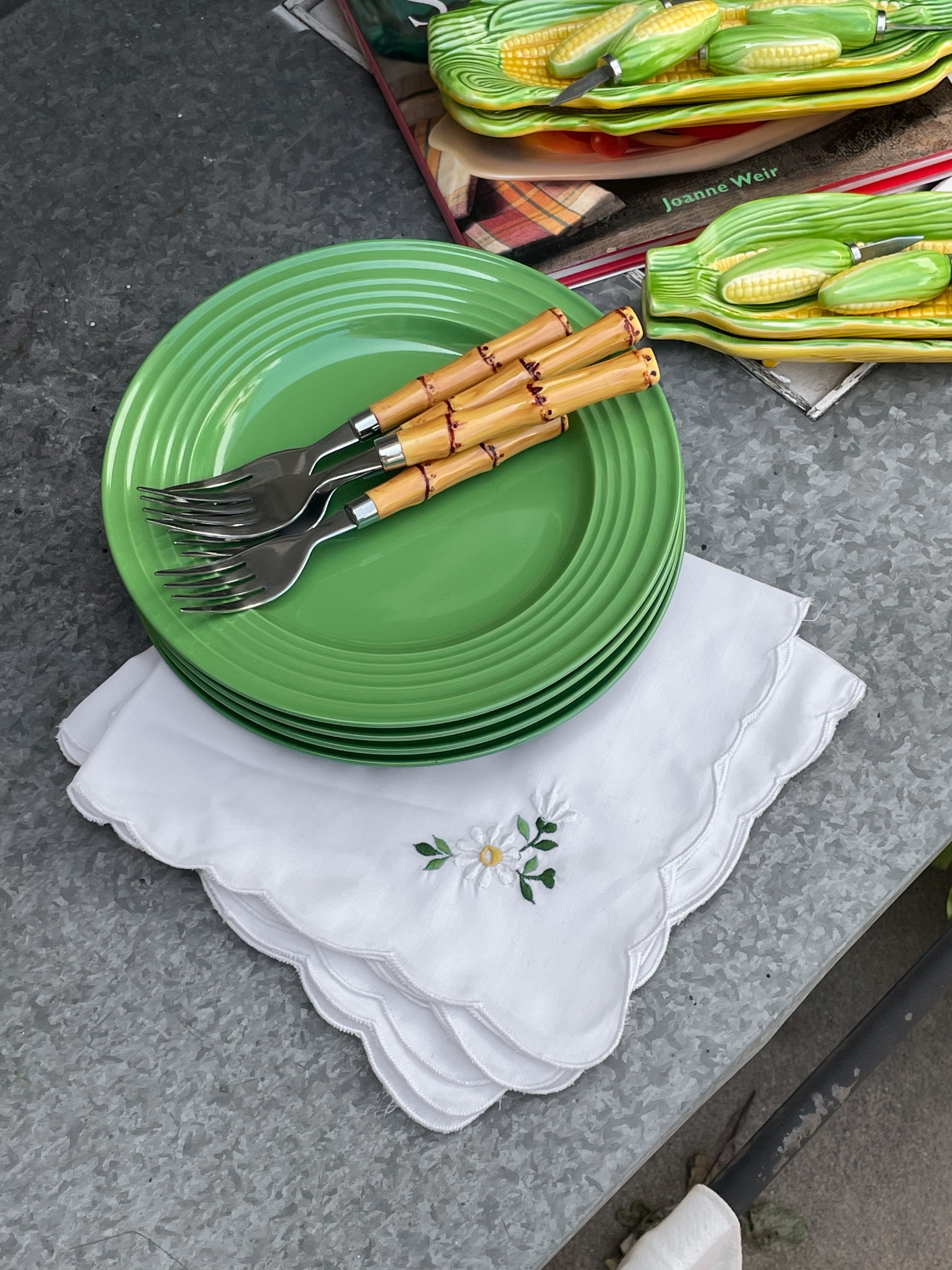 Green Pastures Plates, Set of 4