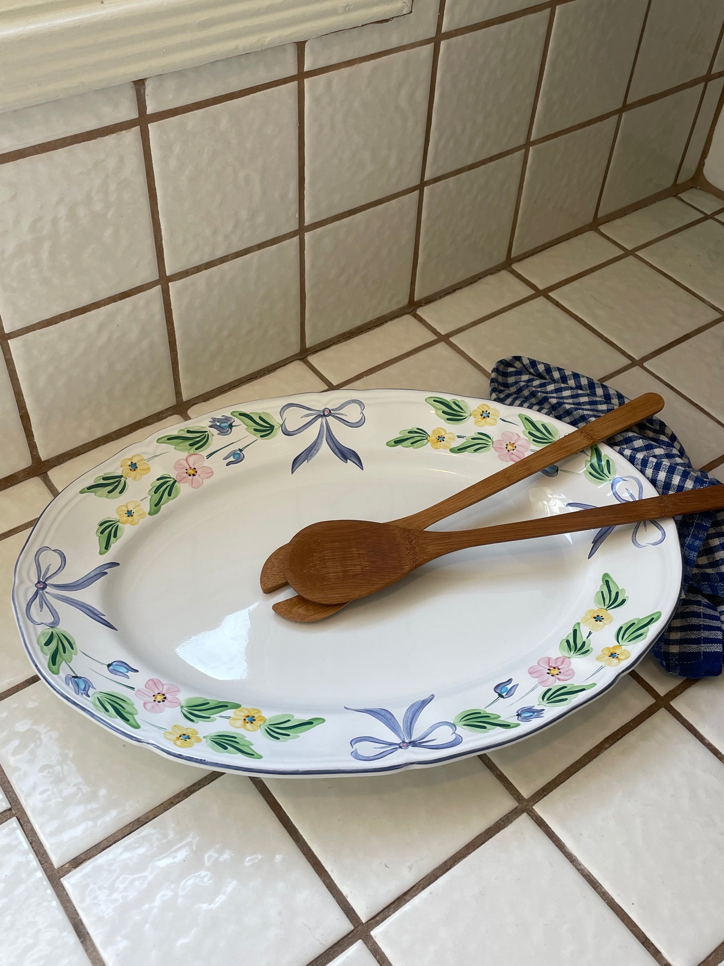 Blue Ribbon Serving Tray