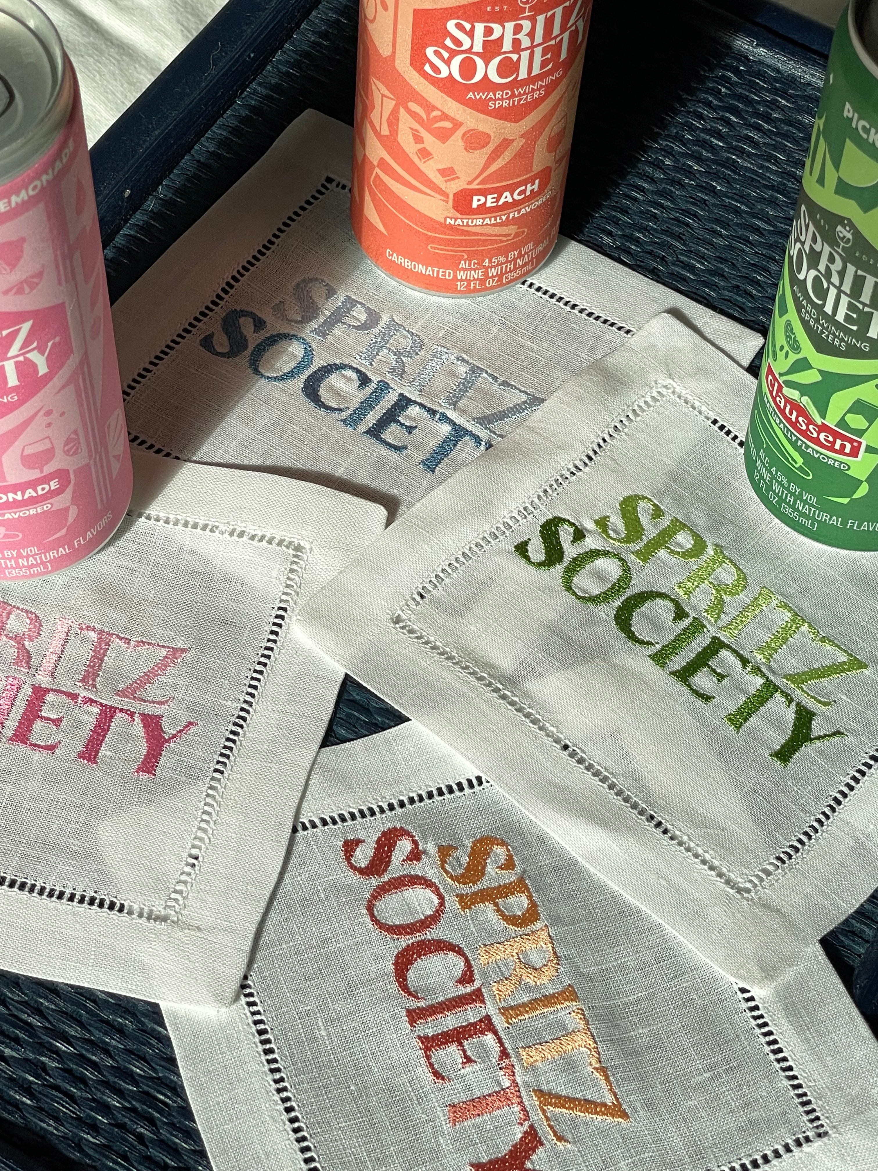 Custom Logo Cocktail Napkins (Upload Your Logo)
