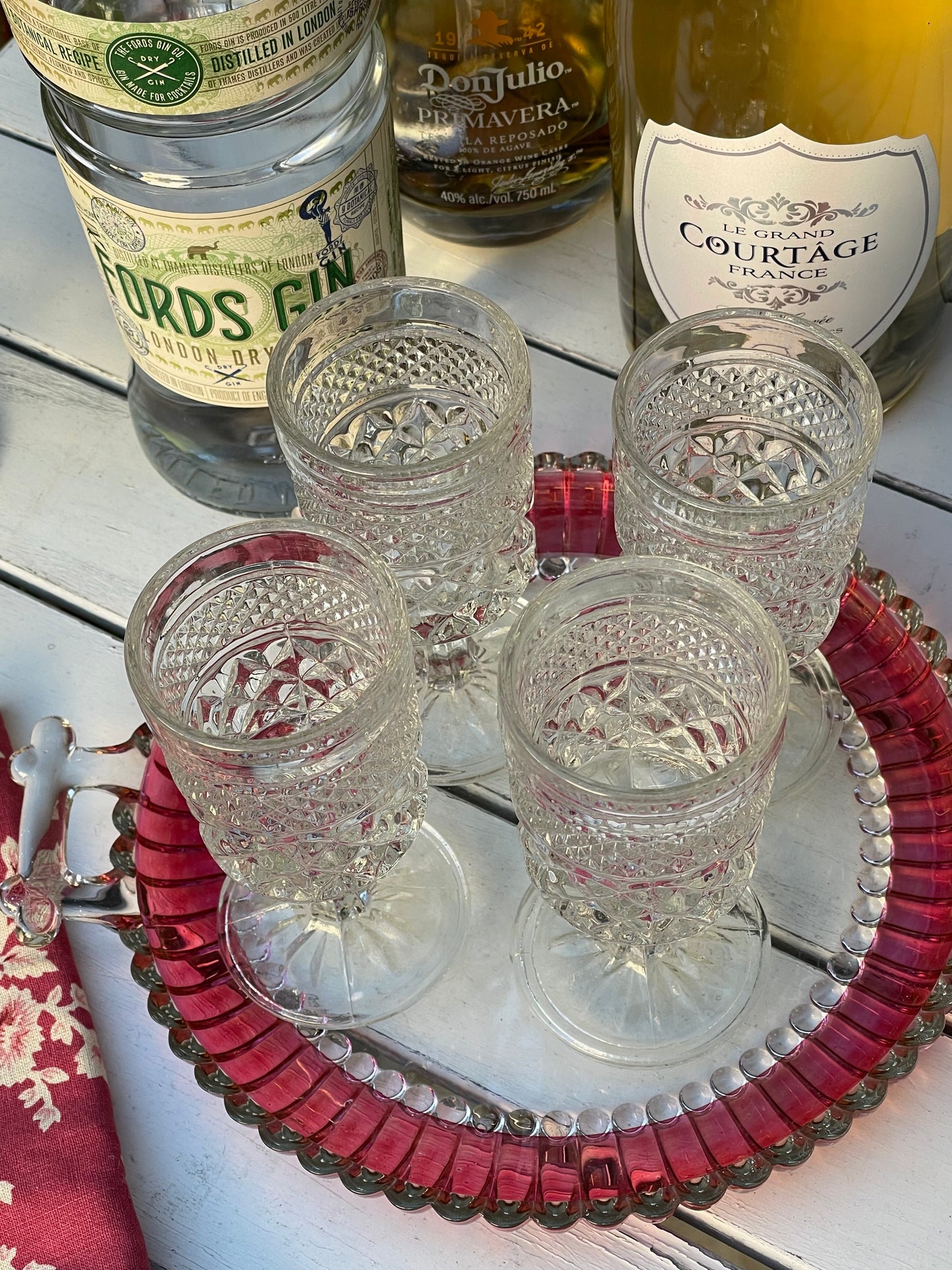 Sugar Plum Glass Tray