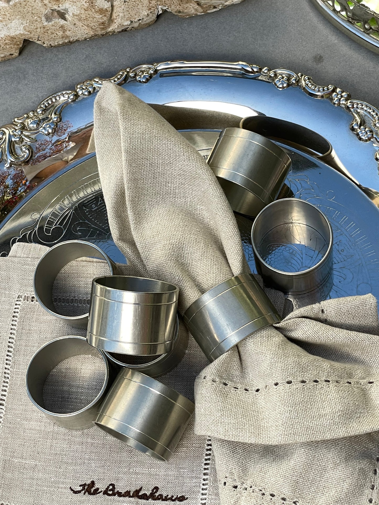 Wentworth Napkin Rings, Set of 8
