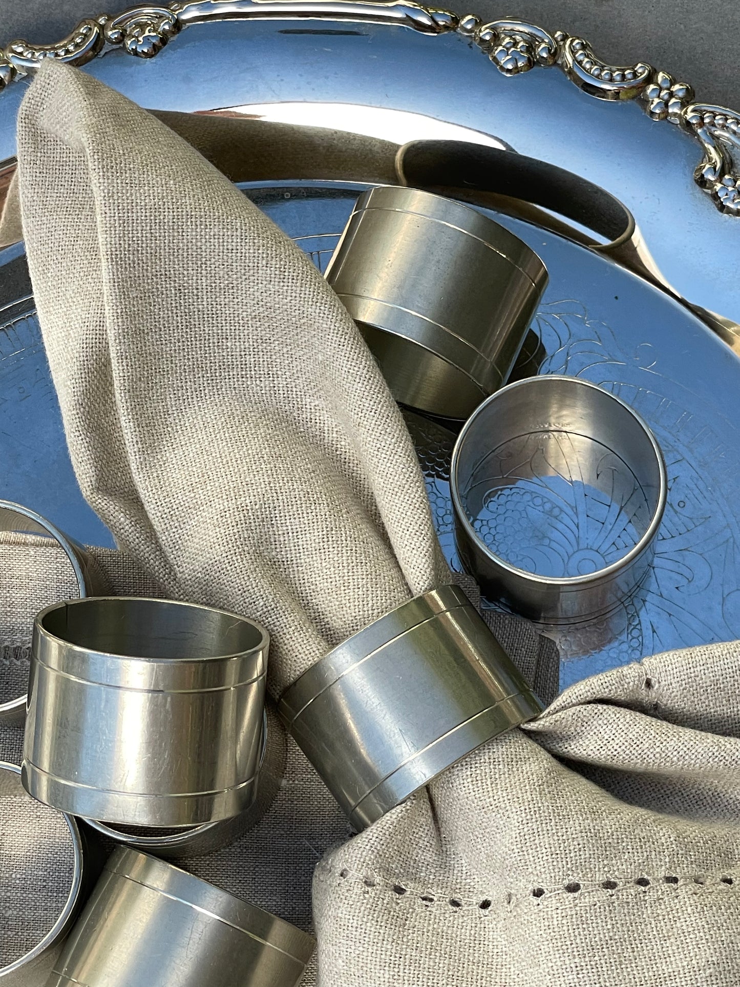 Wentworth Napkin Rings, Set of 8