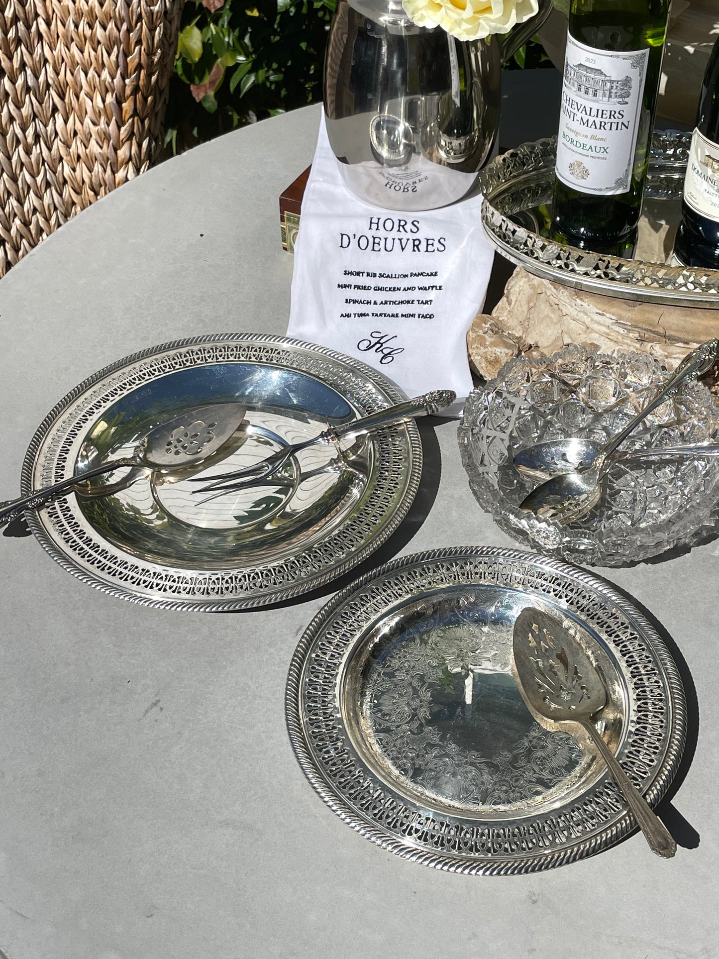 Cannes Silver Platters, Set of 2