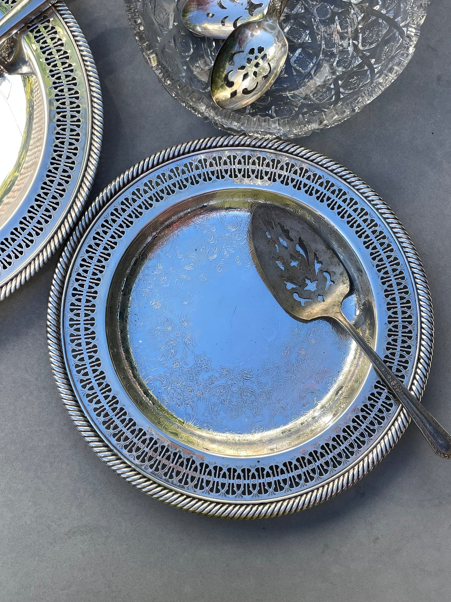 Cannes Silver Platters, Set of 2