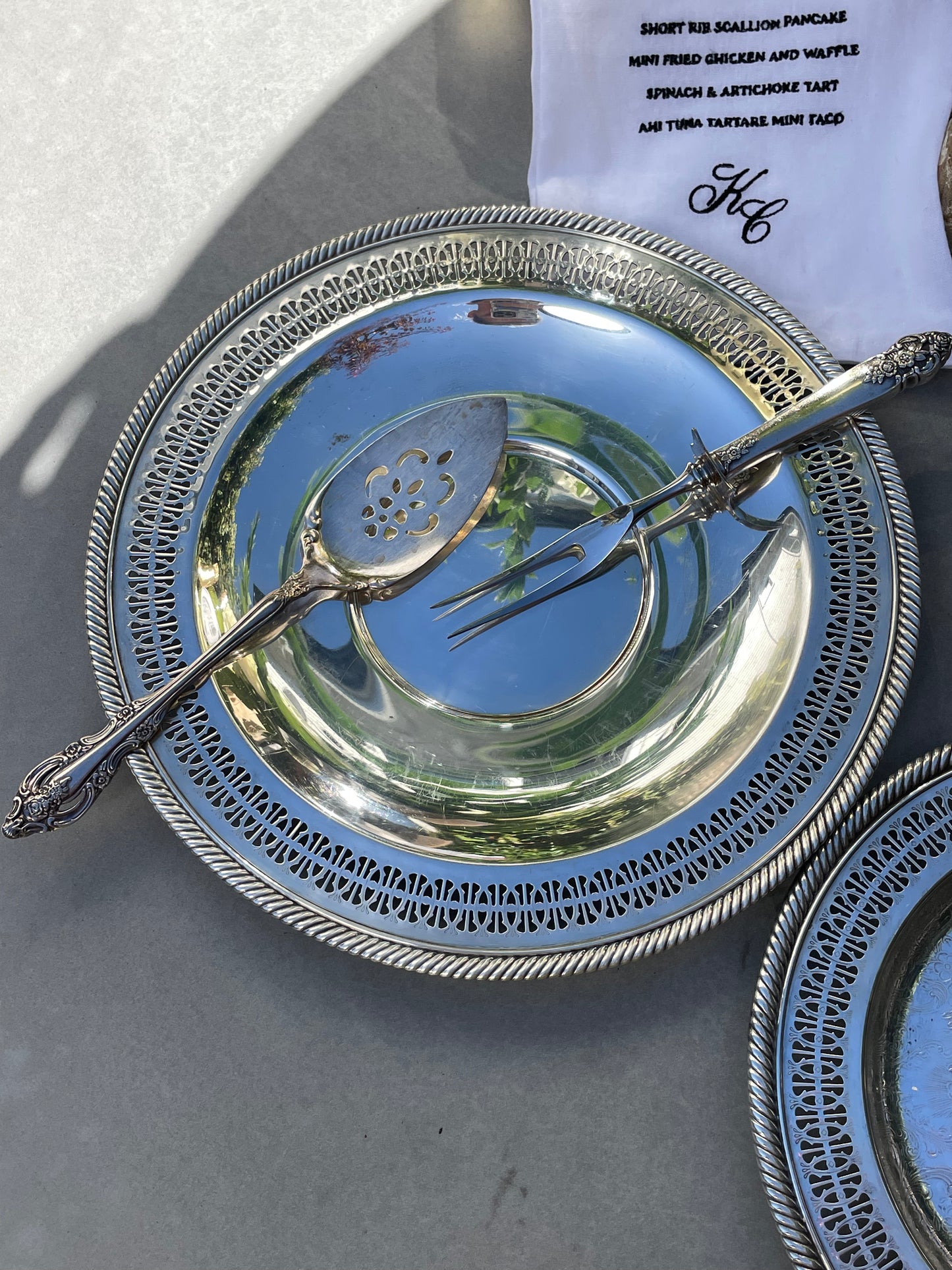Cannes Silver Platters, Set of 2
