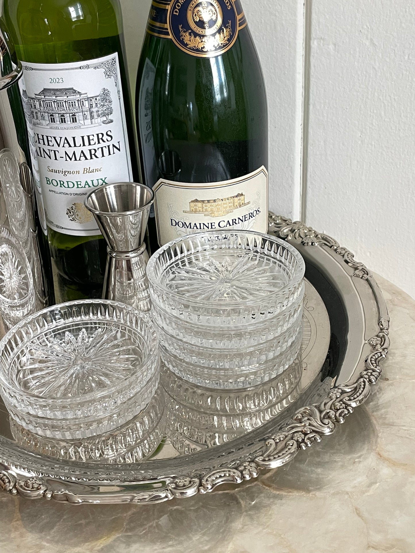 Florence Glass Coasters, Set of 6