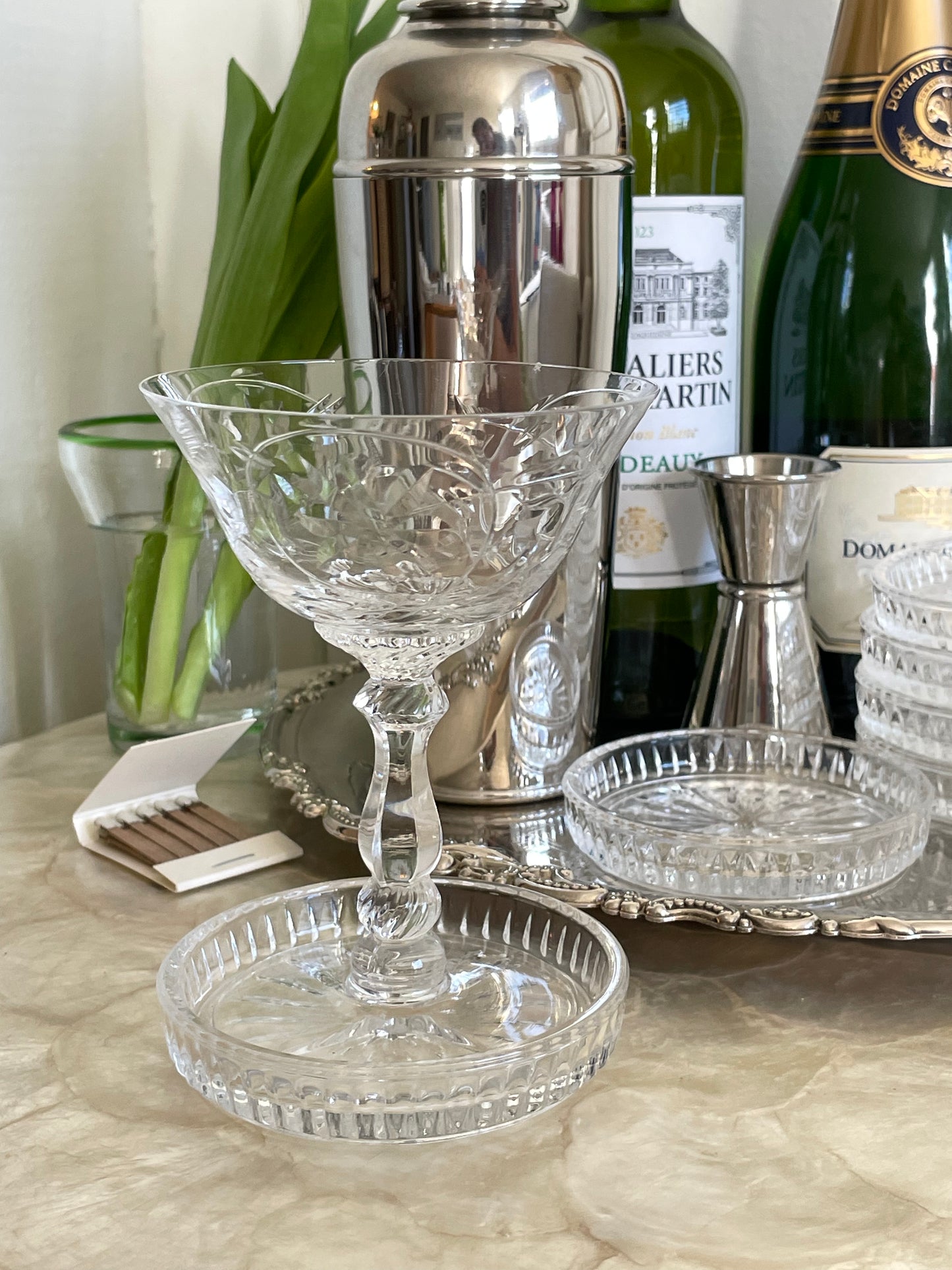 Florence Glass Coasters, Set of 6