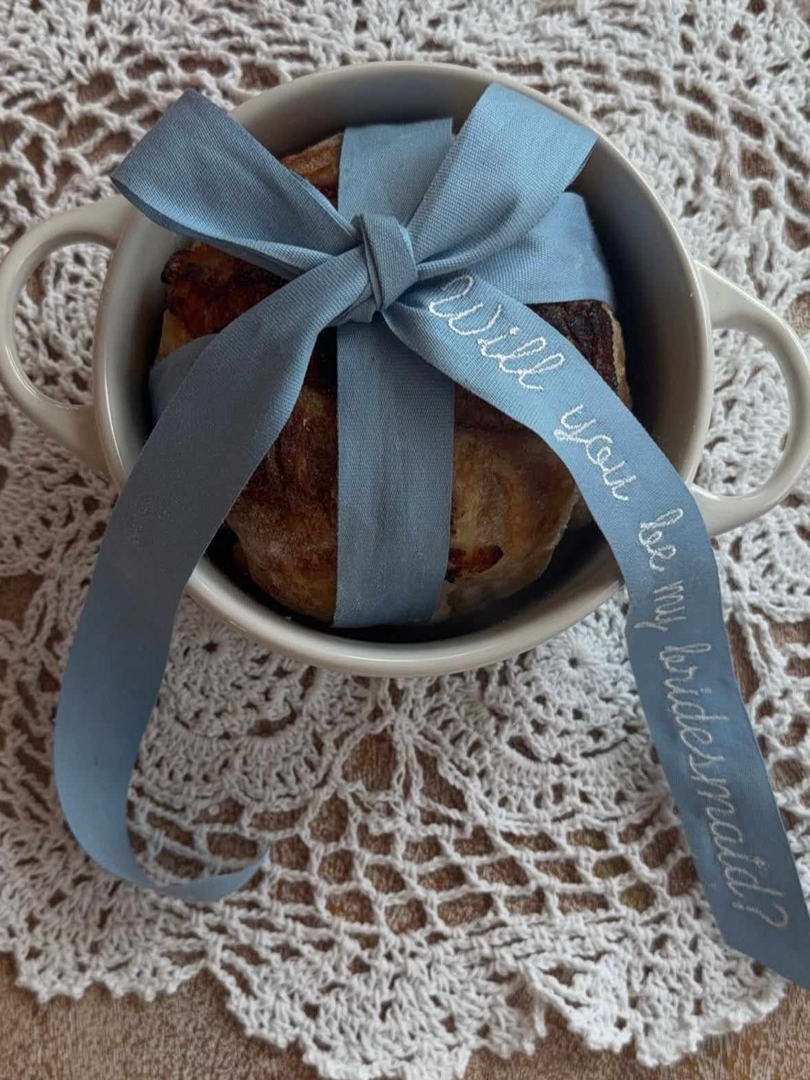 French Blue Personalized Ribbon