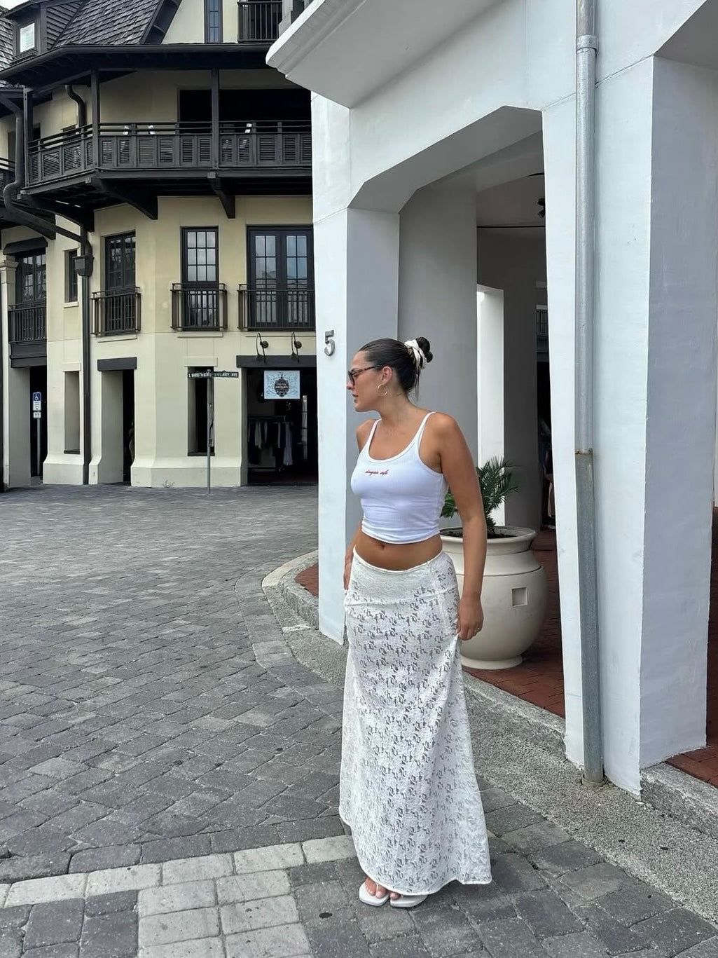 Custom Embroidered Bridal Tank