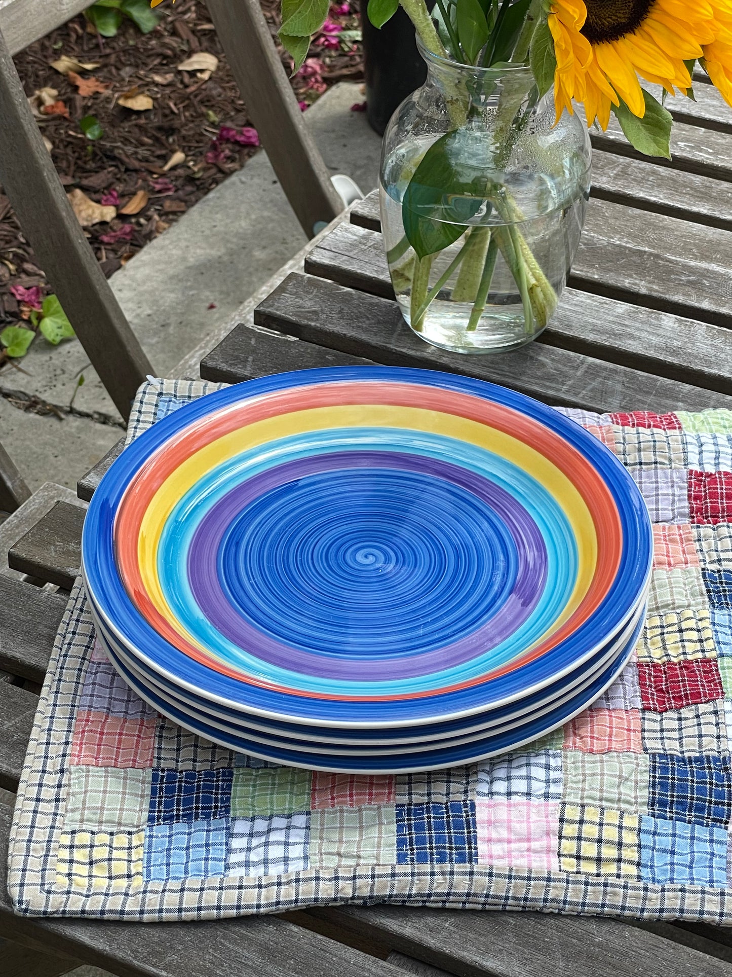 Rainbow Trout Dinner Plates, Set of 4