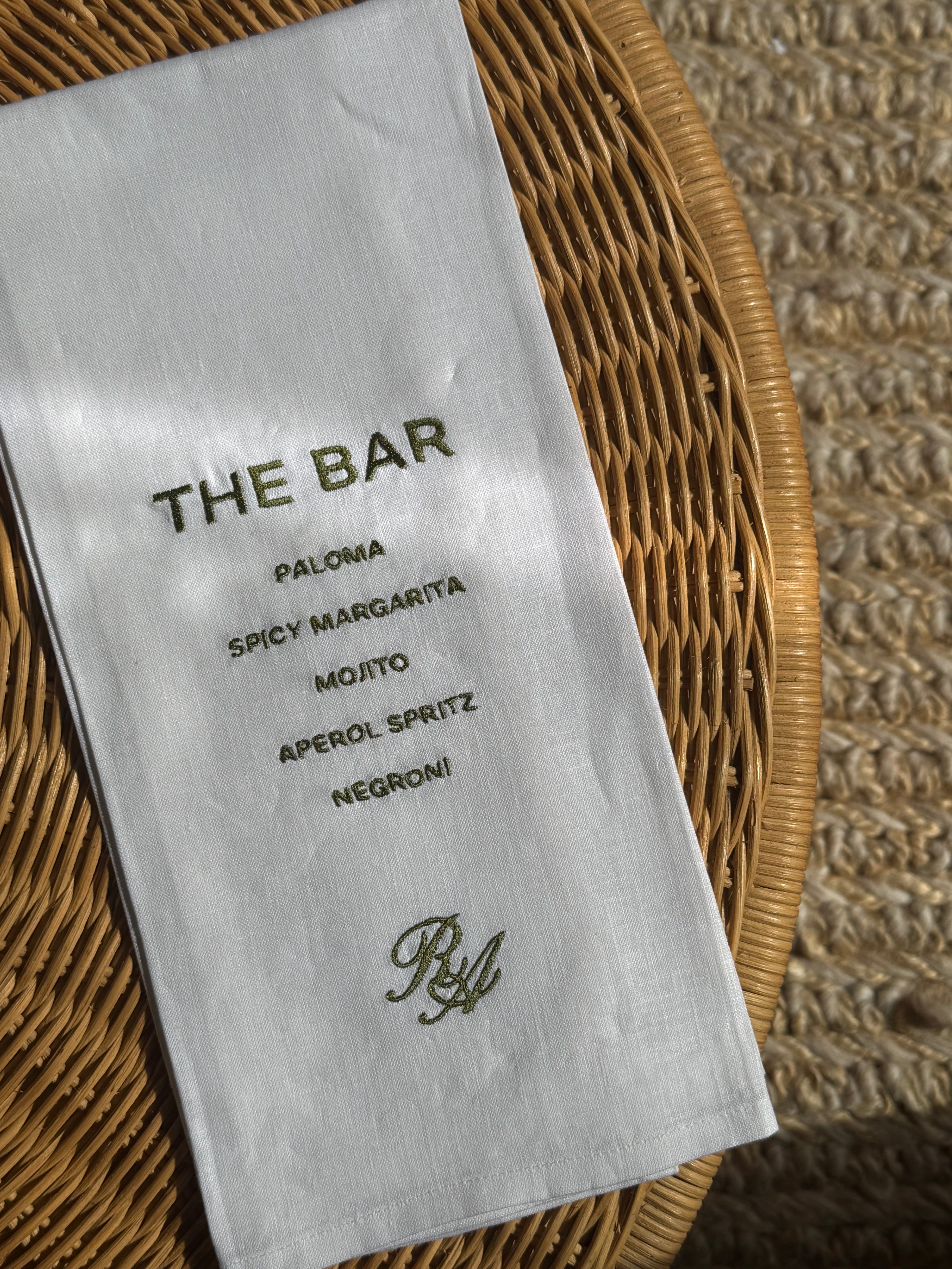 Custom Embroidered Hors d'oeuvres Towel