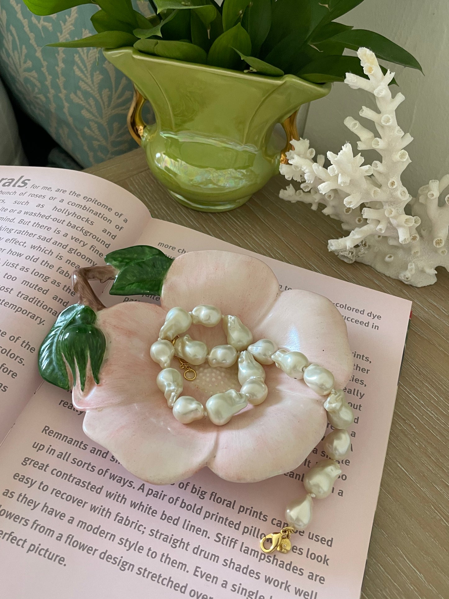Pink Hibiscus Trinket Dish