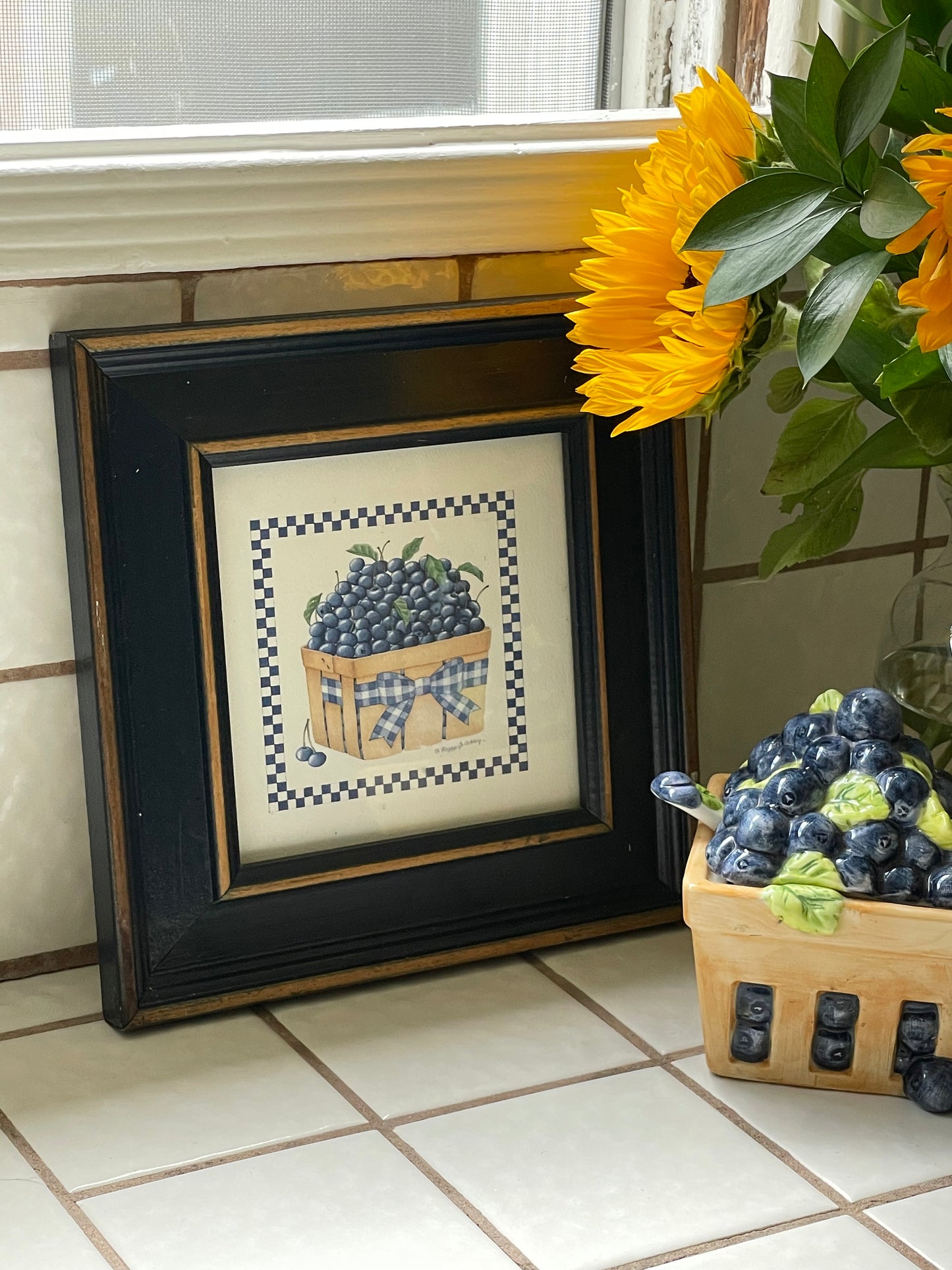 Blueberry Bushell Framed Art