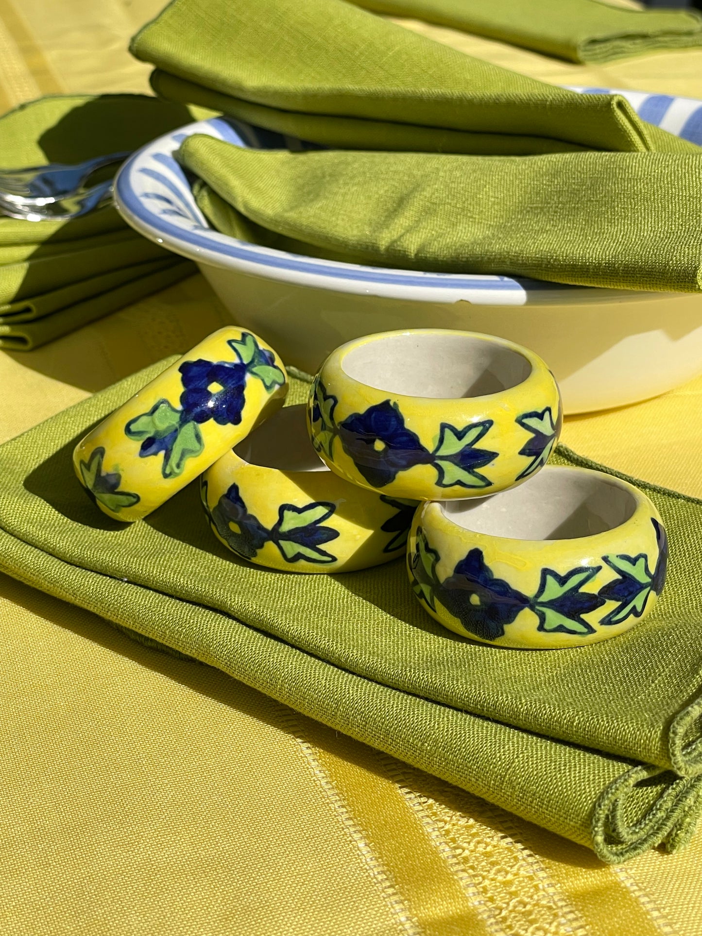 Bluebell Bay Napkin Rings, Set of 4