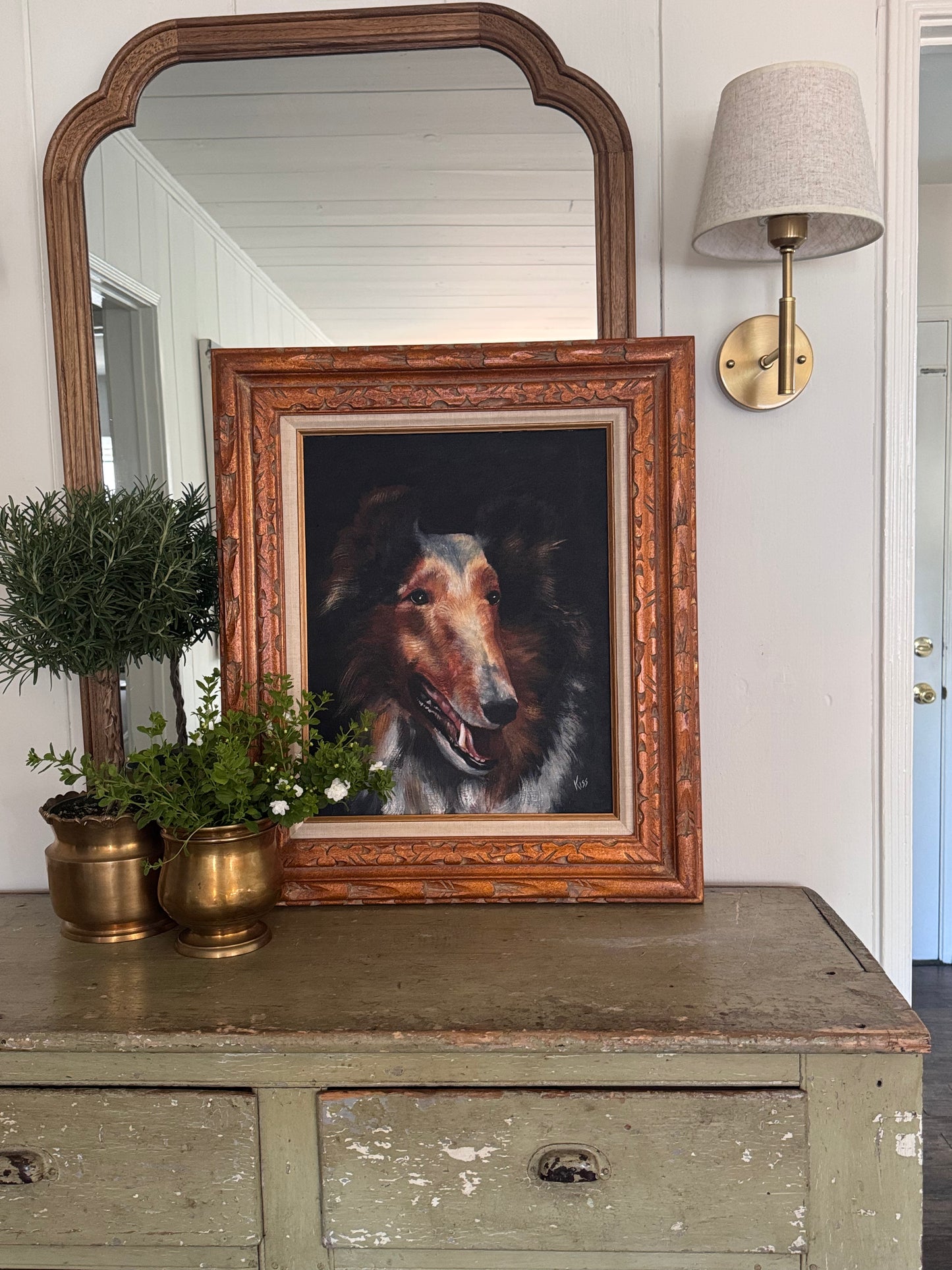 Cornelius Rough Collie Framed Art