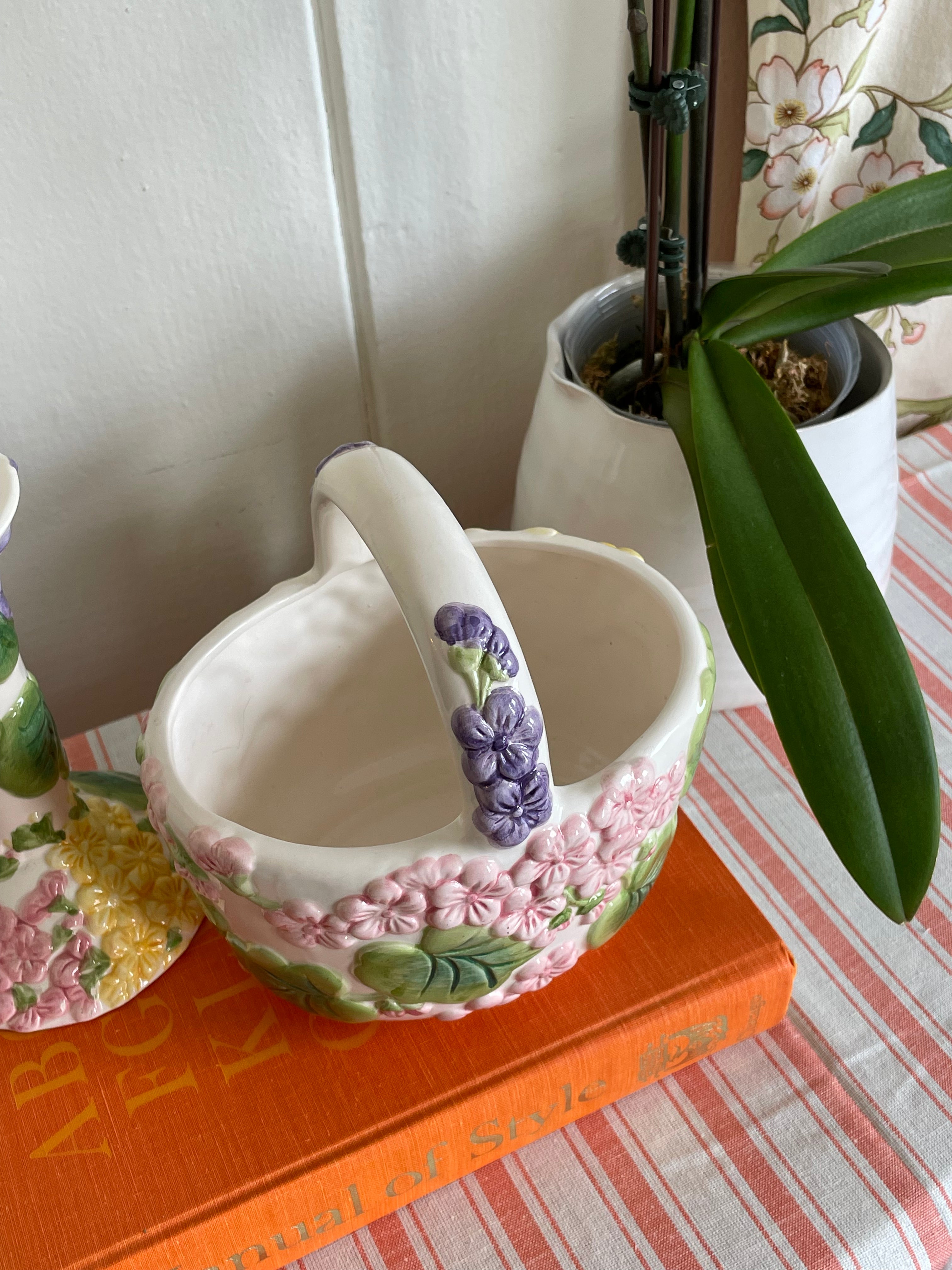 Oleander Ceramic Basket
