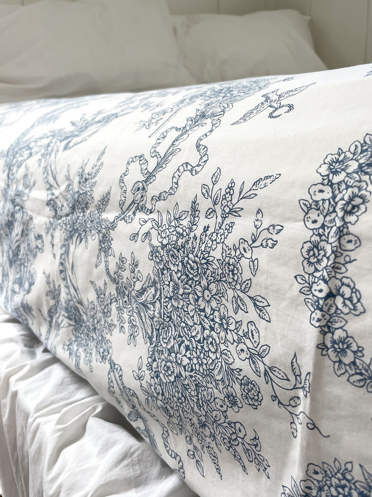 Toile de Jouy, Queen Flat Sheet