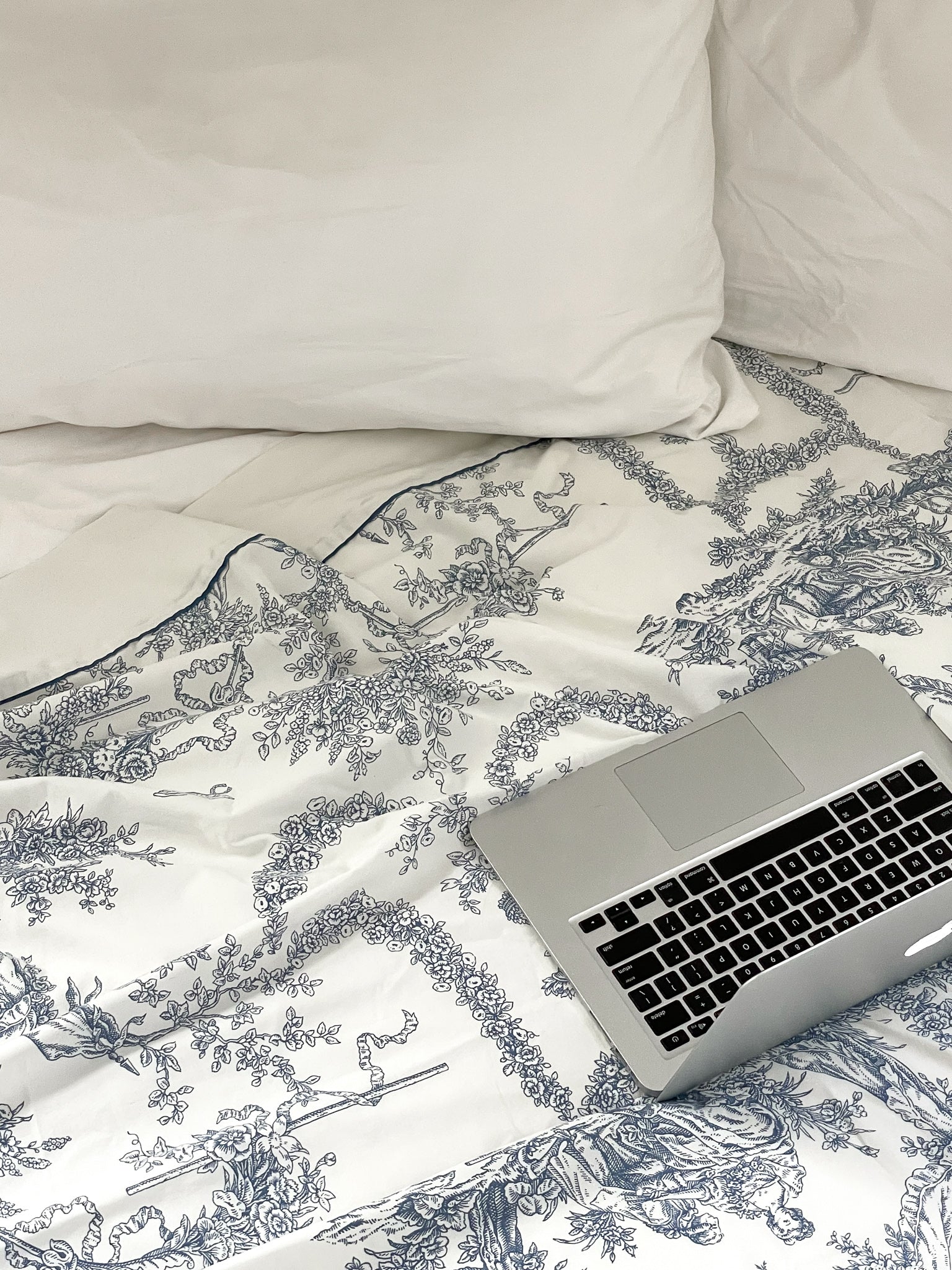 Toile de Jouy, Queen Flat Sheet