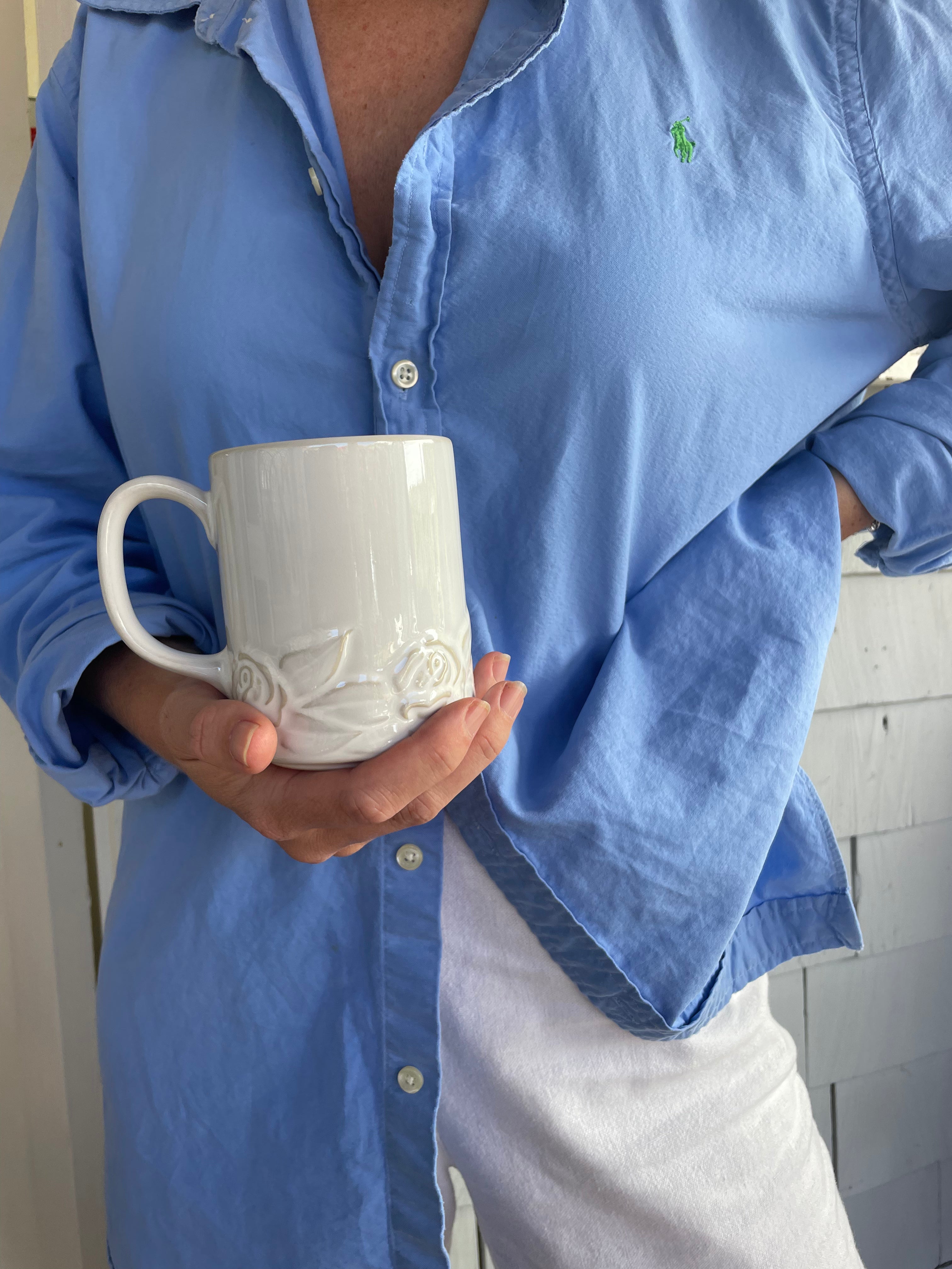 Christian Dior French Country Rose Mugs, Set of 2