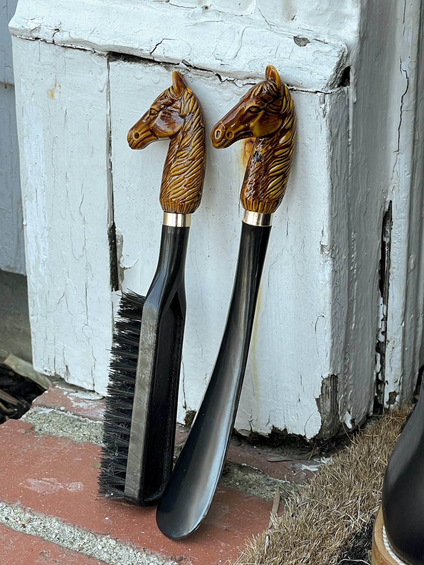 Thoroughbred Shoe Horn and Boot Brush