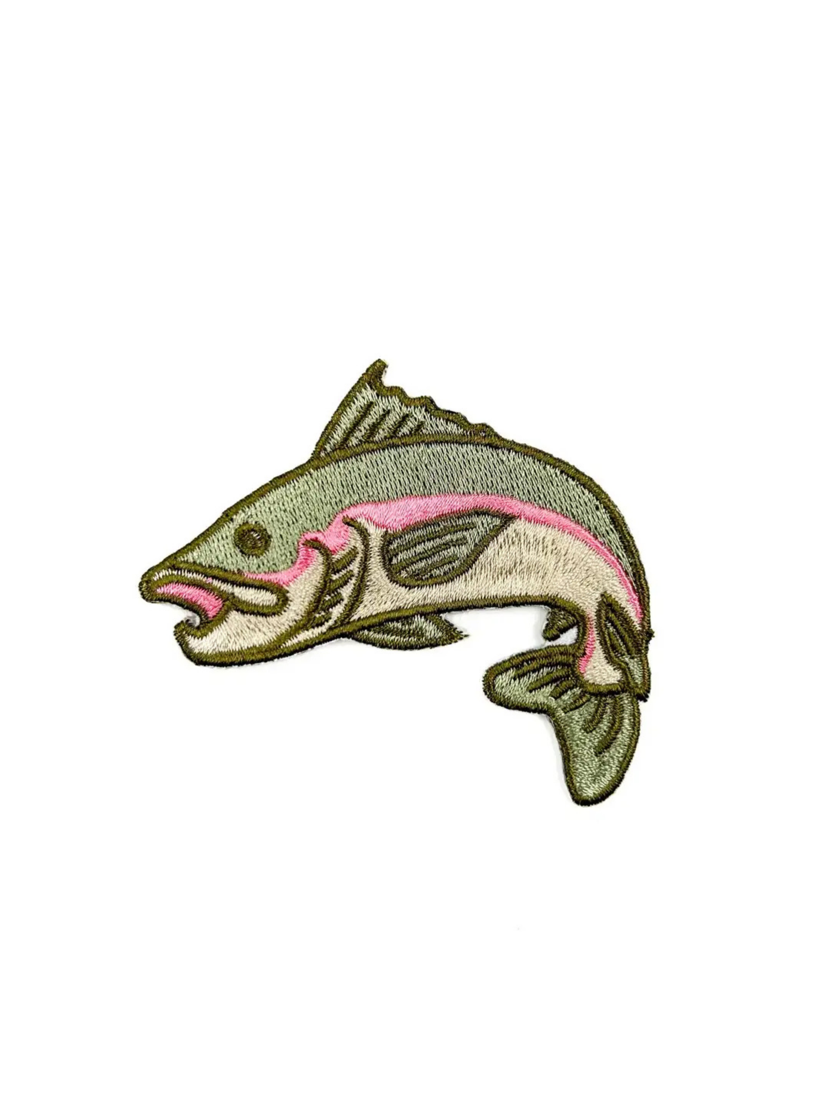 Rainbow Trout Iron-On Patch