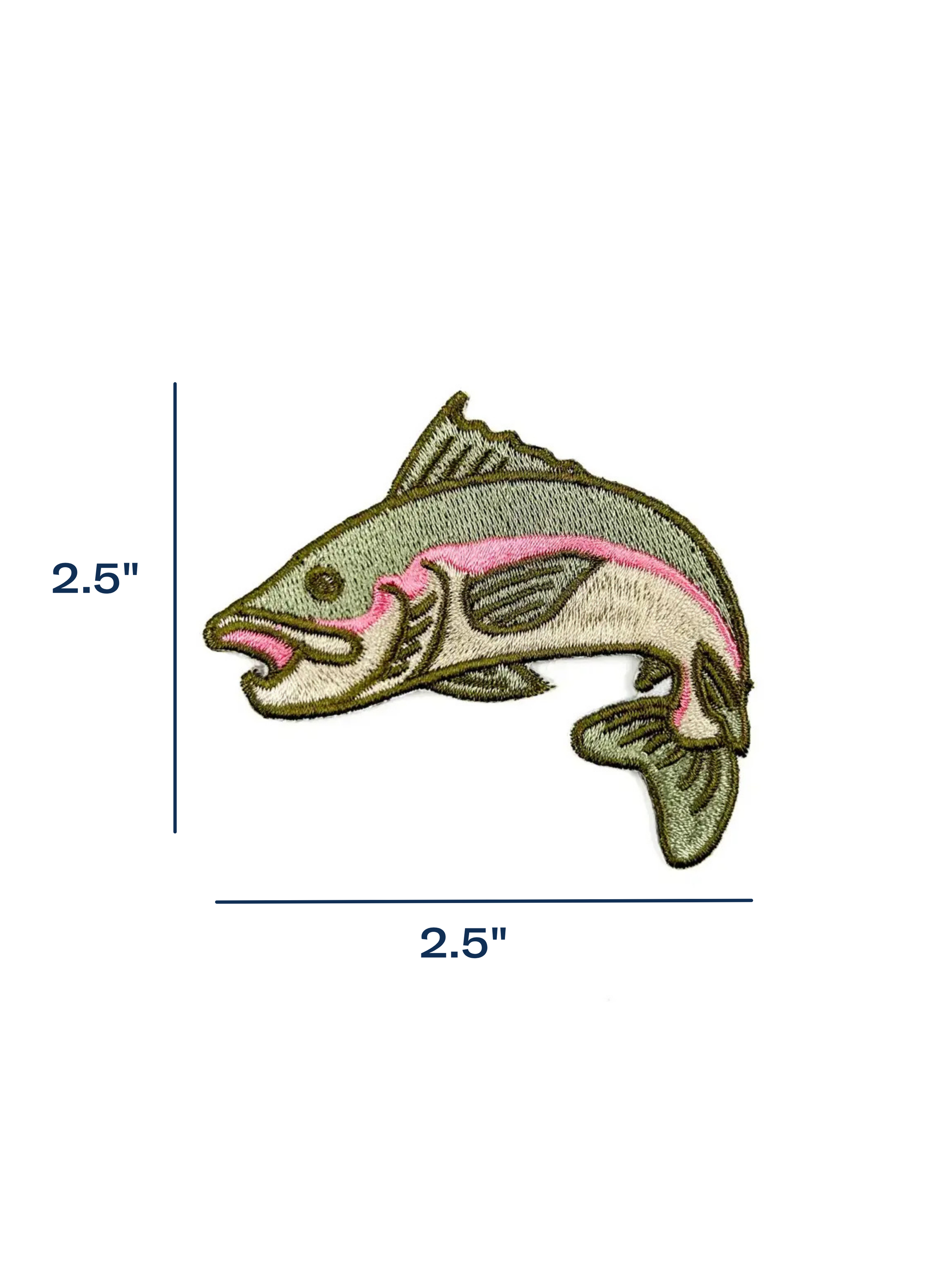 Rainbow Trout Iron-On Patch