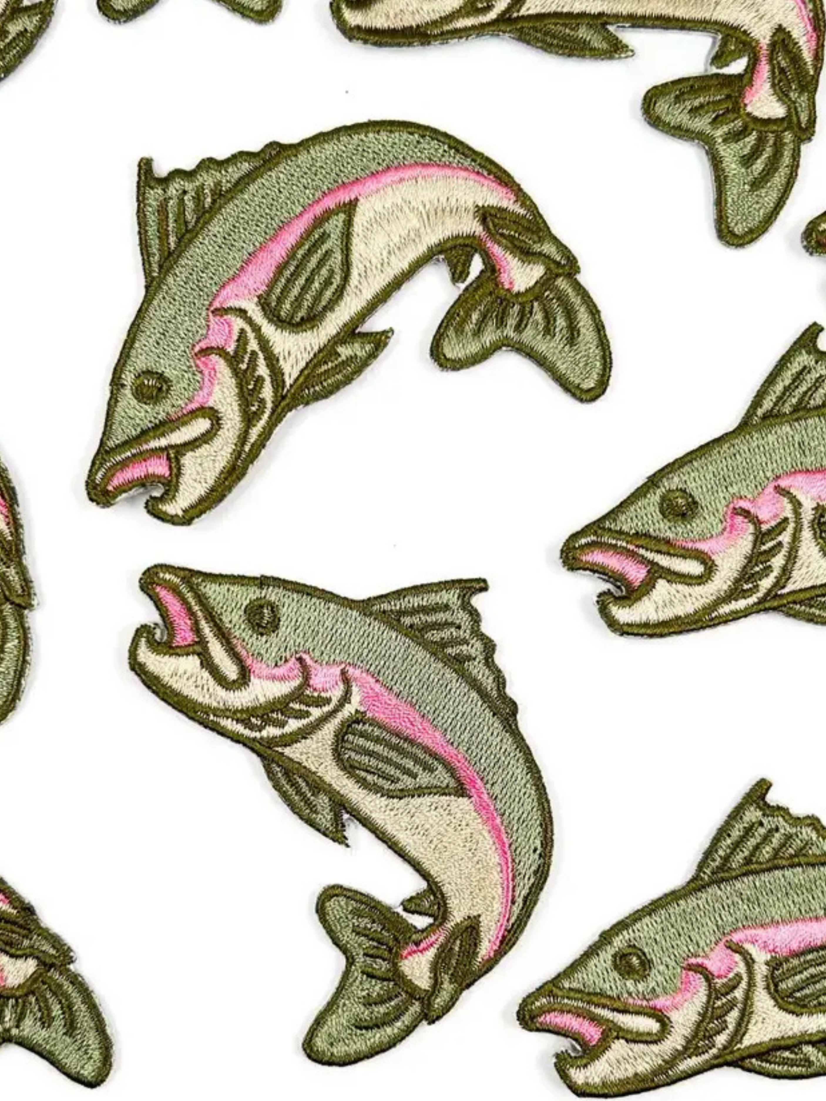 Rainbow Trout Iron-On Patch