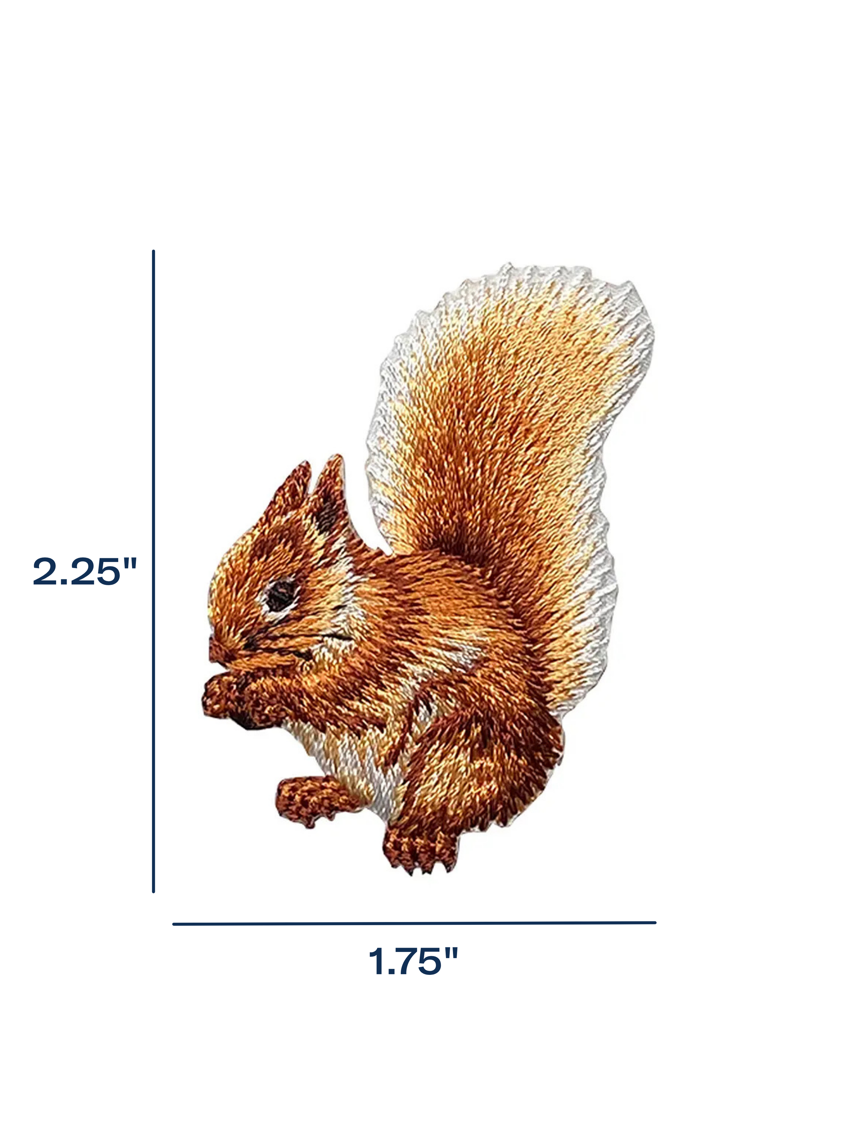 Woodland Squirrel Iron-On Patch