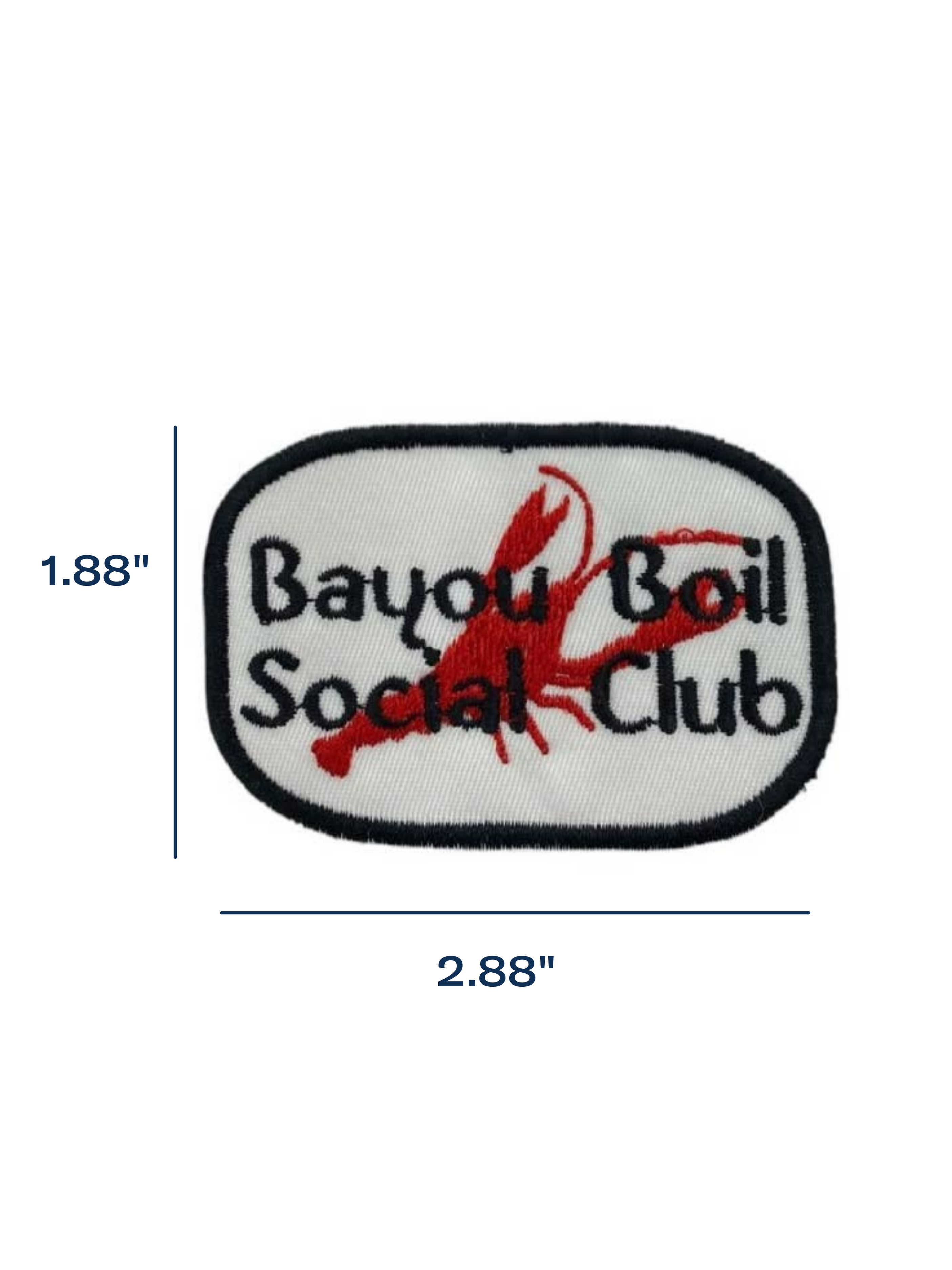 Bayou Boil Social Club Iron-On Patch