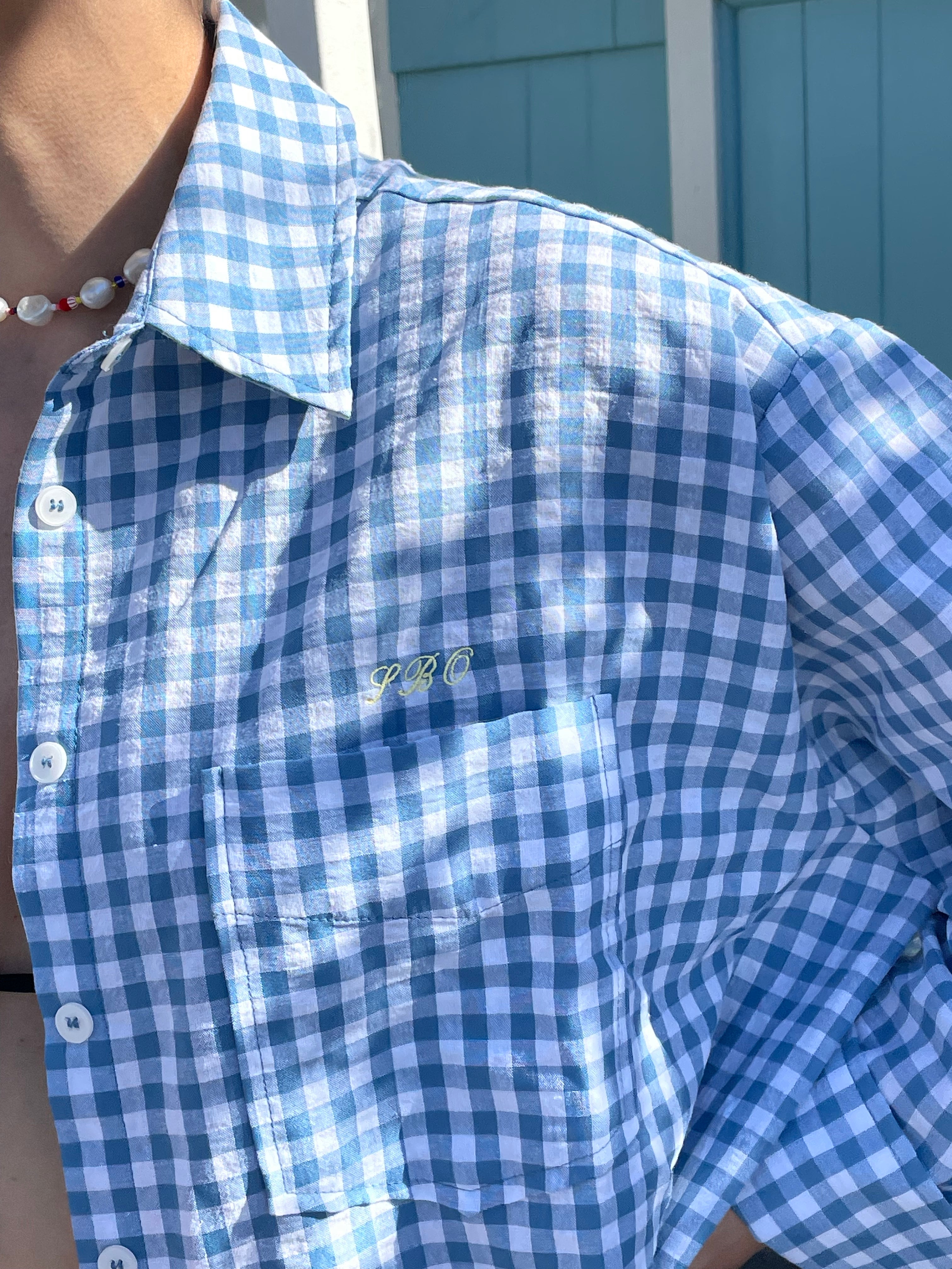 Gingham Button Down Shirt