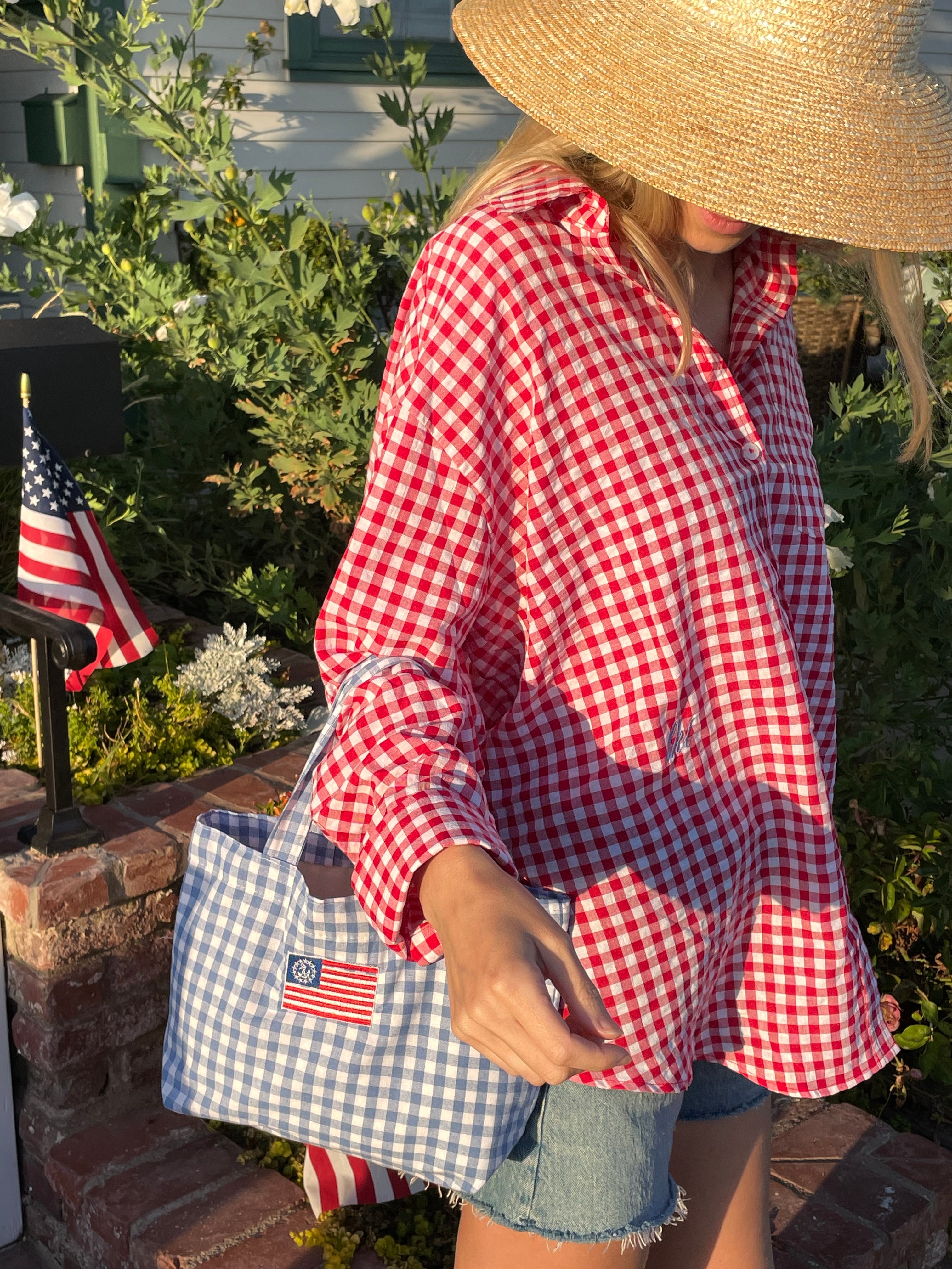 Gingham Button Down Shirt