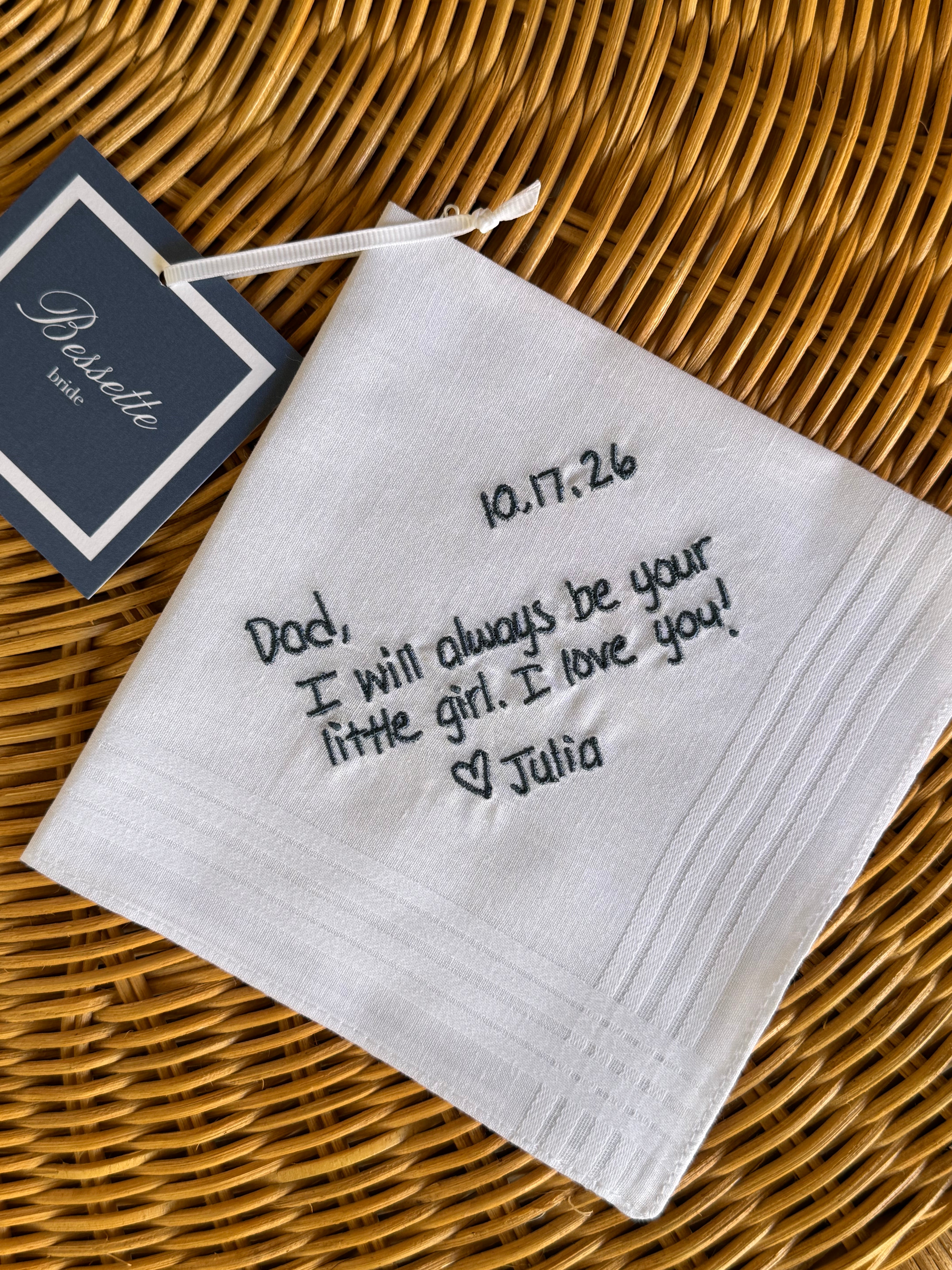 Handwritten Note Hankie