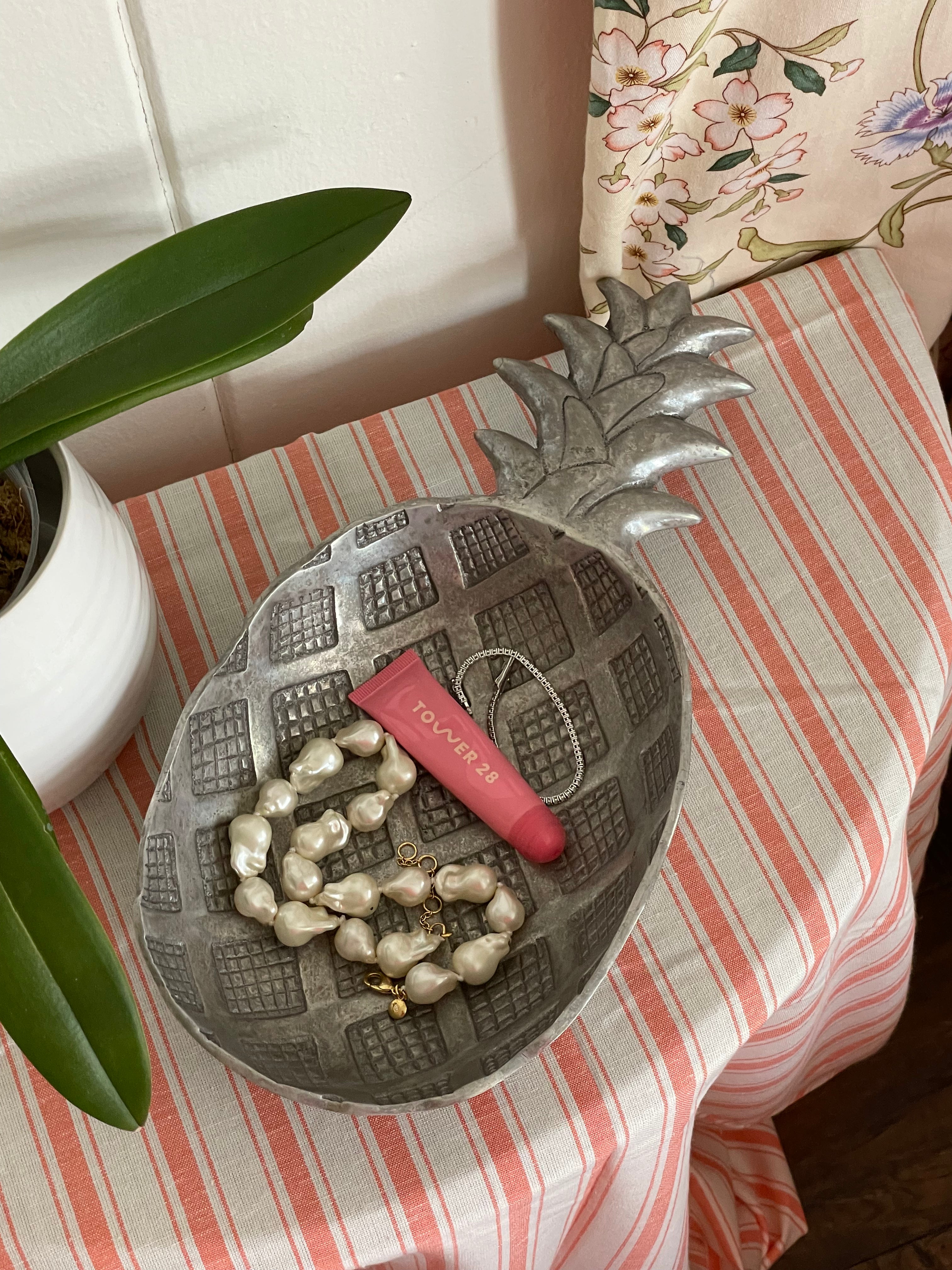 Pewter Pineapple Decorative Dish