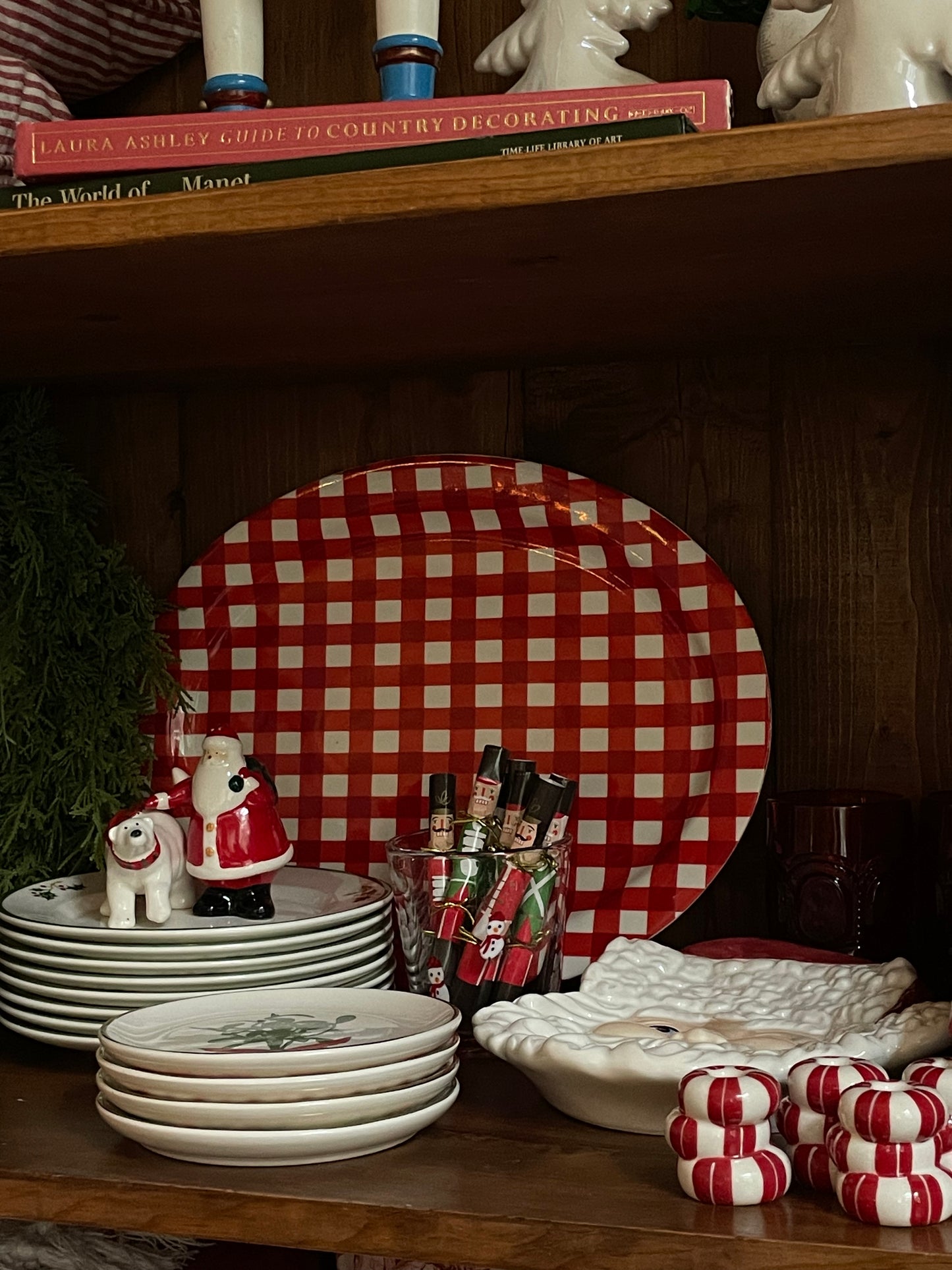 Merry & Bright Gingham Platter