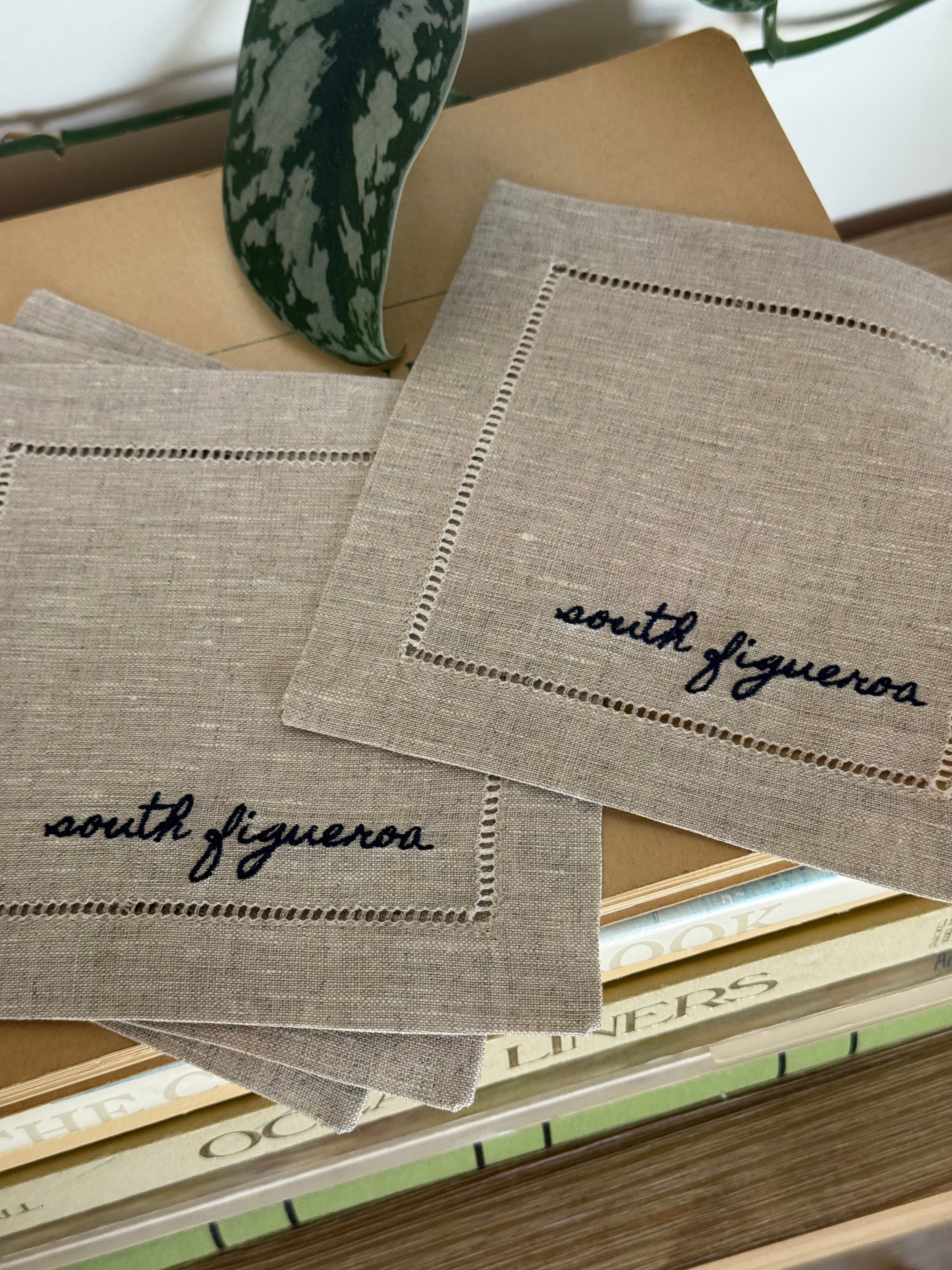 Subtle Custom Cocktail Napkins