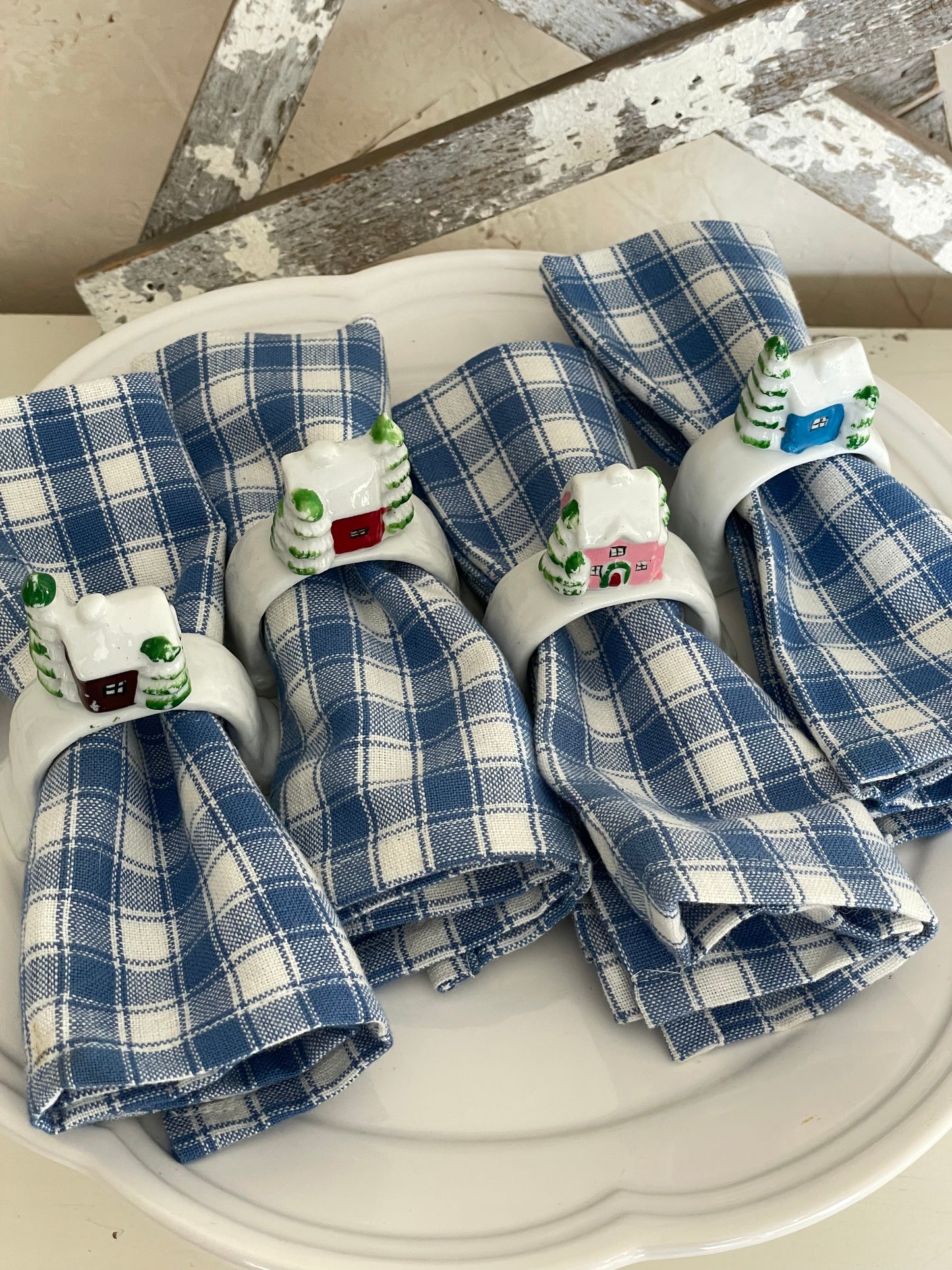 Tinsel Town Napkin Rings, Set of 4