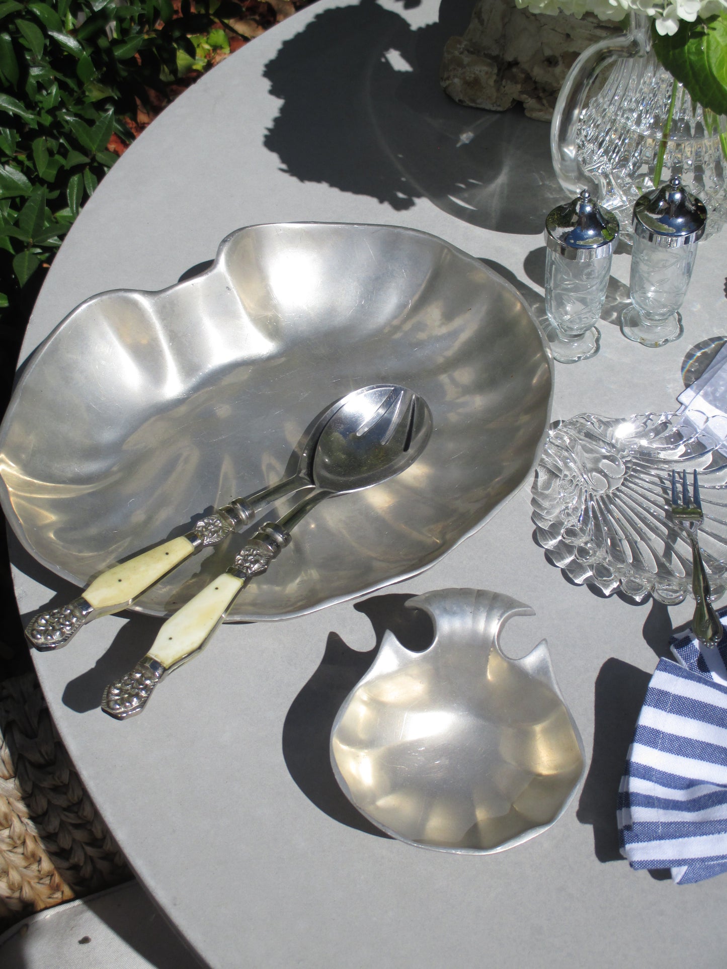 Silver Shell Serving Dish