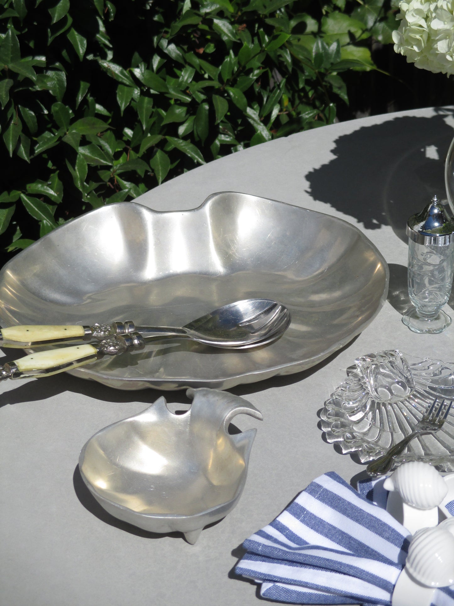 Silver Shell Serving Dish