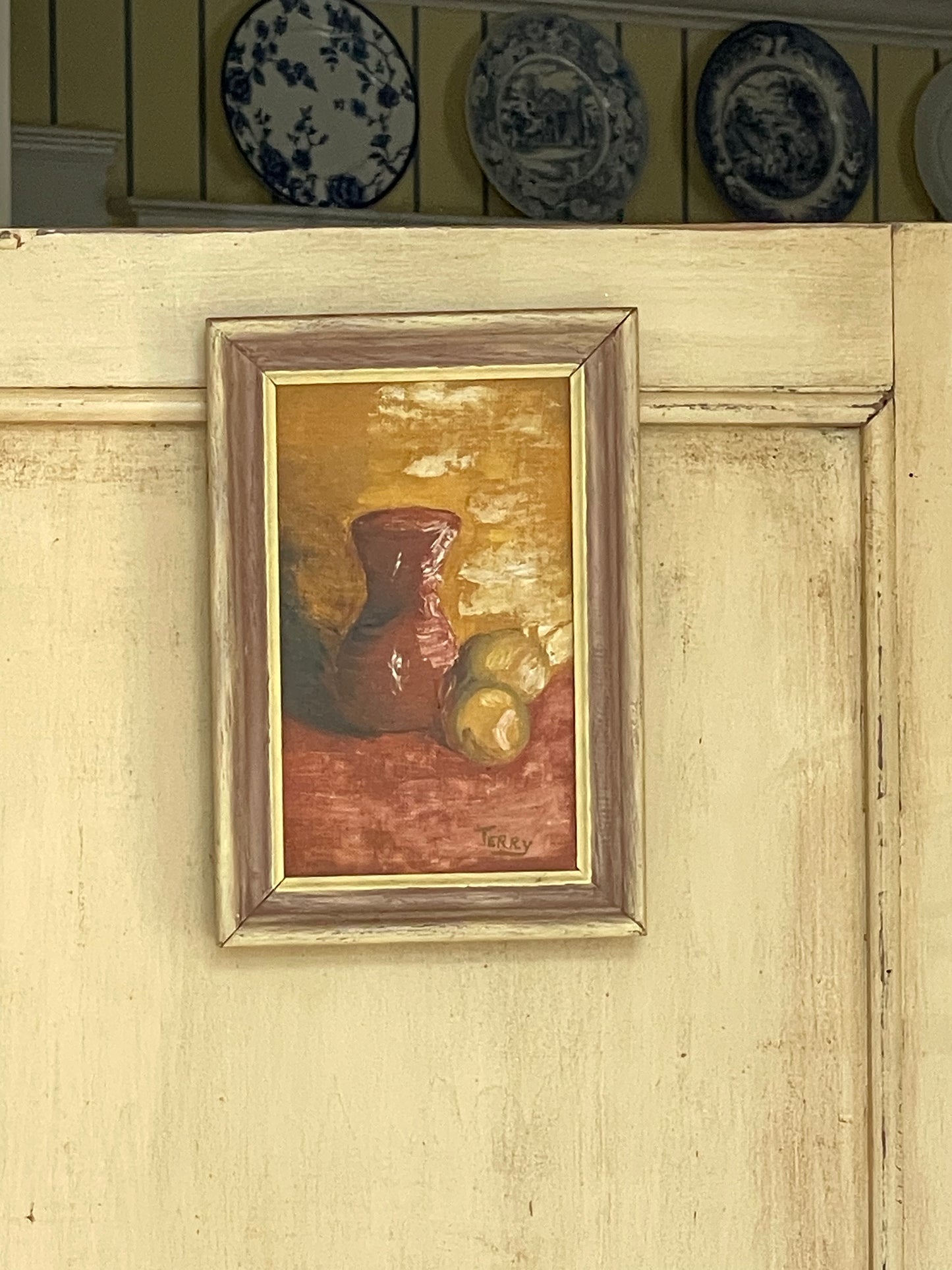 Golden Hour Still Life Framed Painting