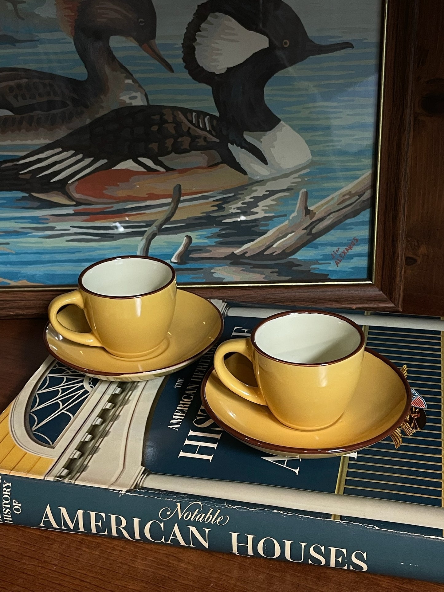 Honeybee Espresso Cups, Set of 2