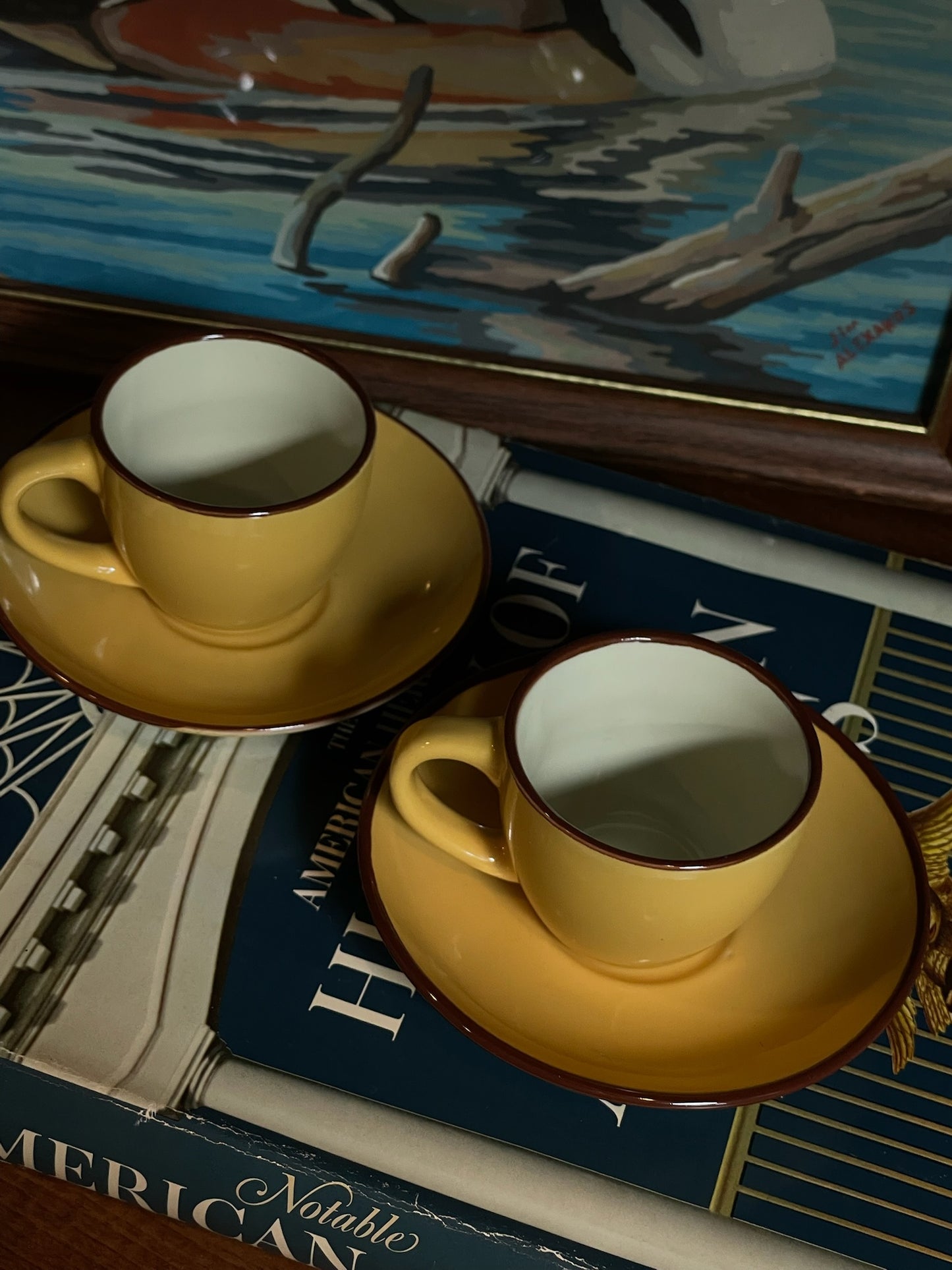 Honeybee Espresso Cups, Set of 2