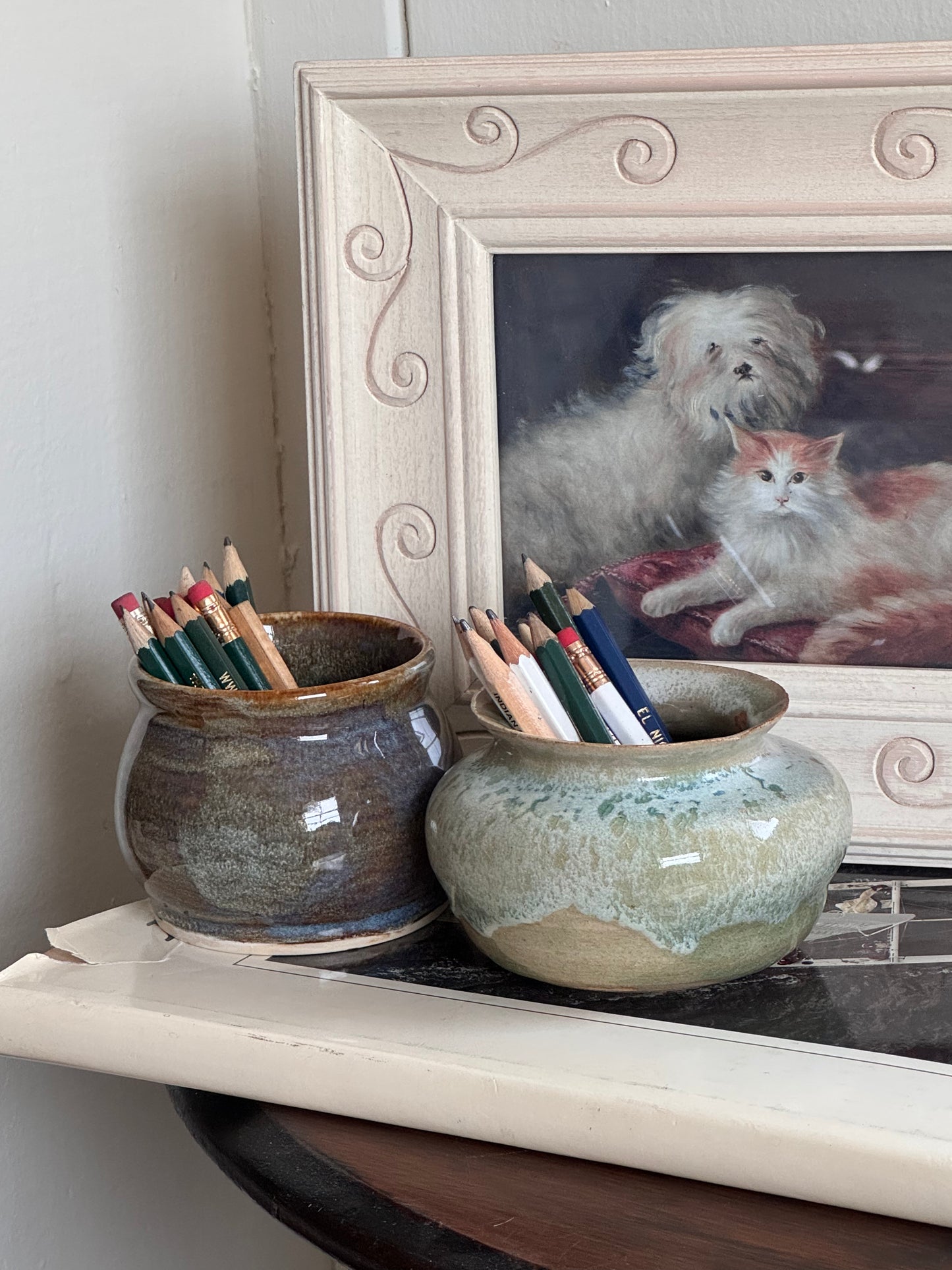 Port & Starboard Art-Pottery Mini Pots, Set of 2