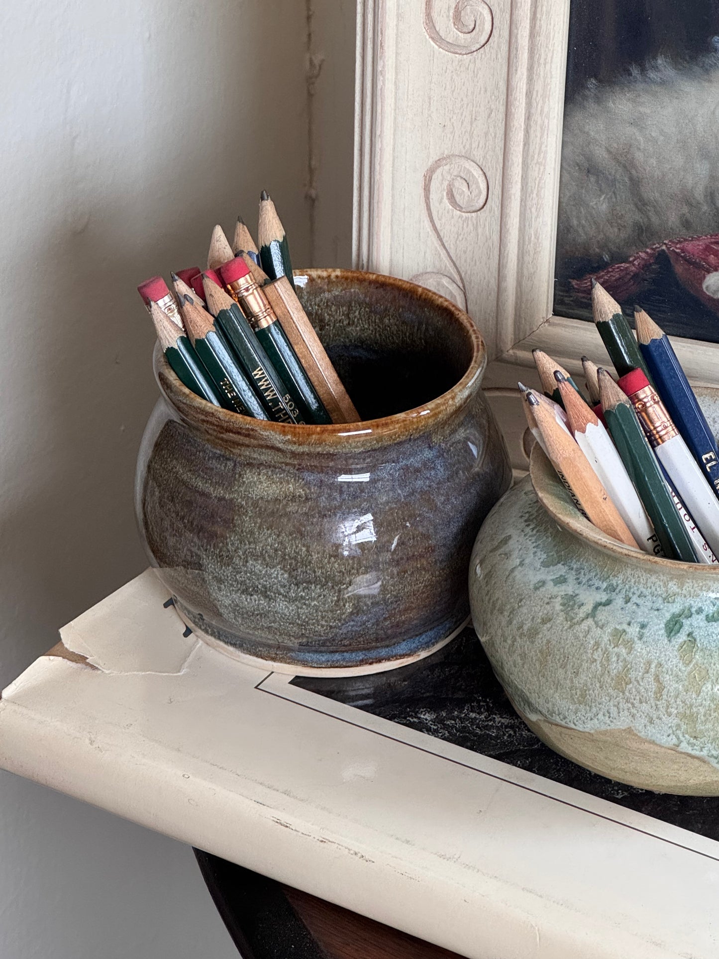 Port & Starboard Art-Pottery Mini Pots, Set of 2